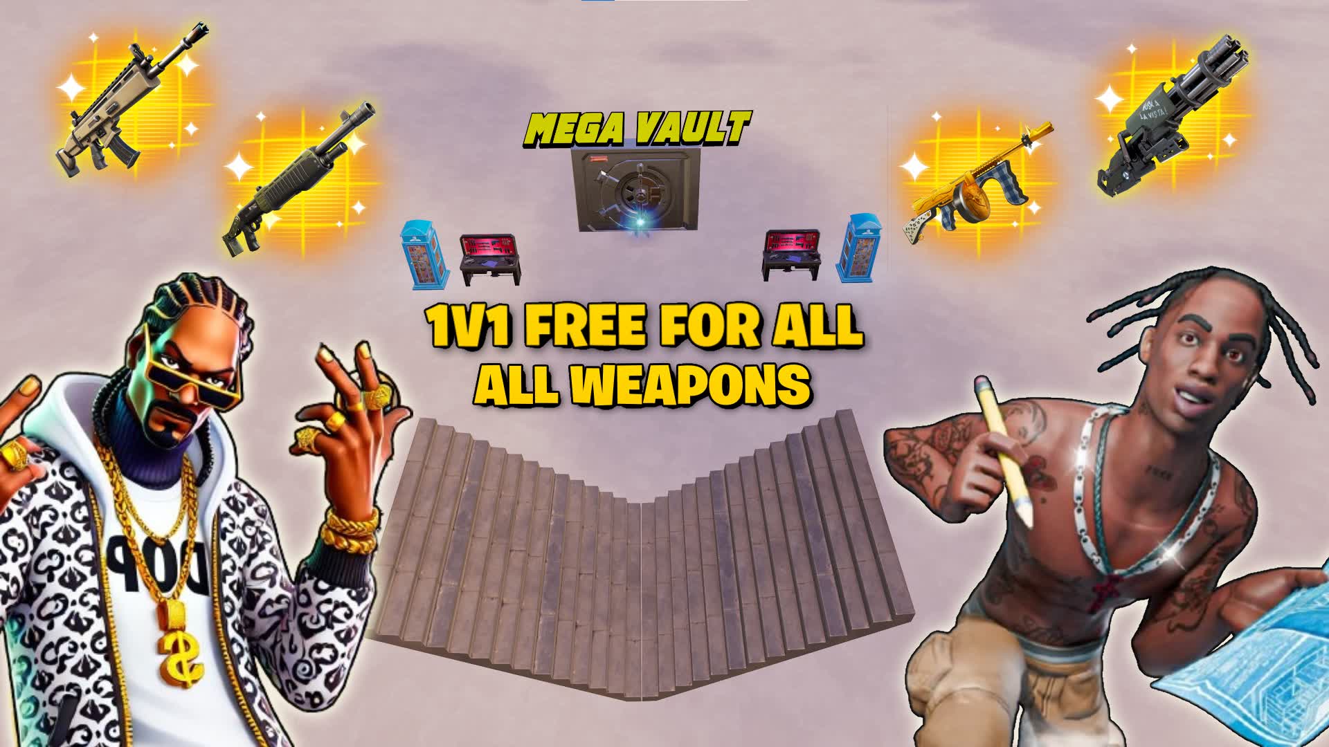 CRAZY 1v1 FFA BUILD FIGHT💎