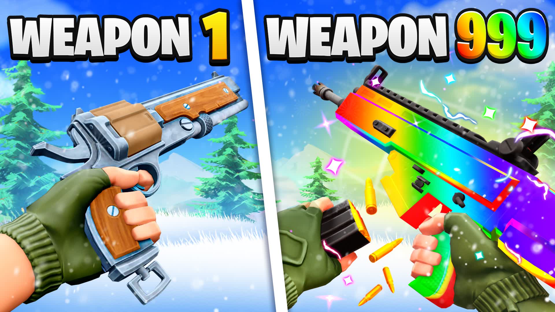 FIRST PERSON 🔫GUN GAME 🎯 ONE SHOT⭐️