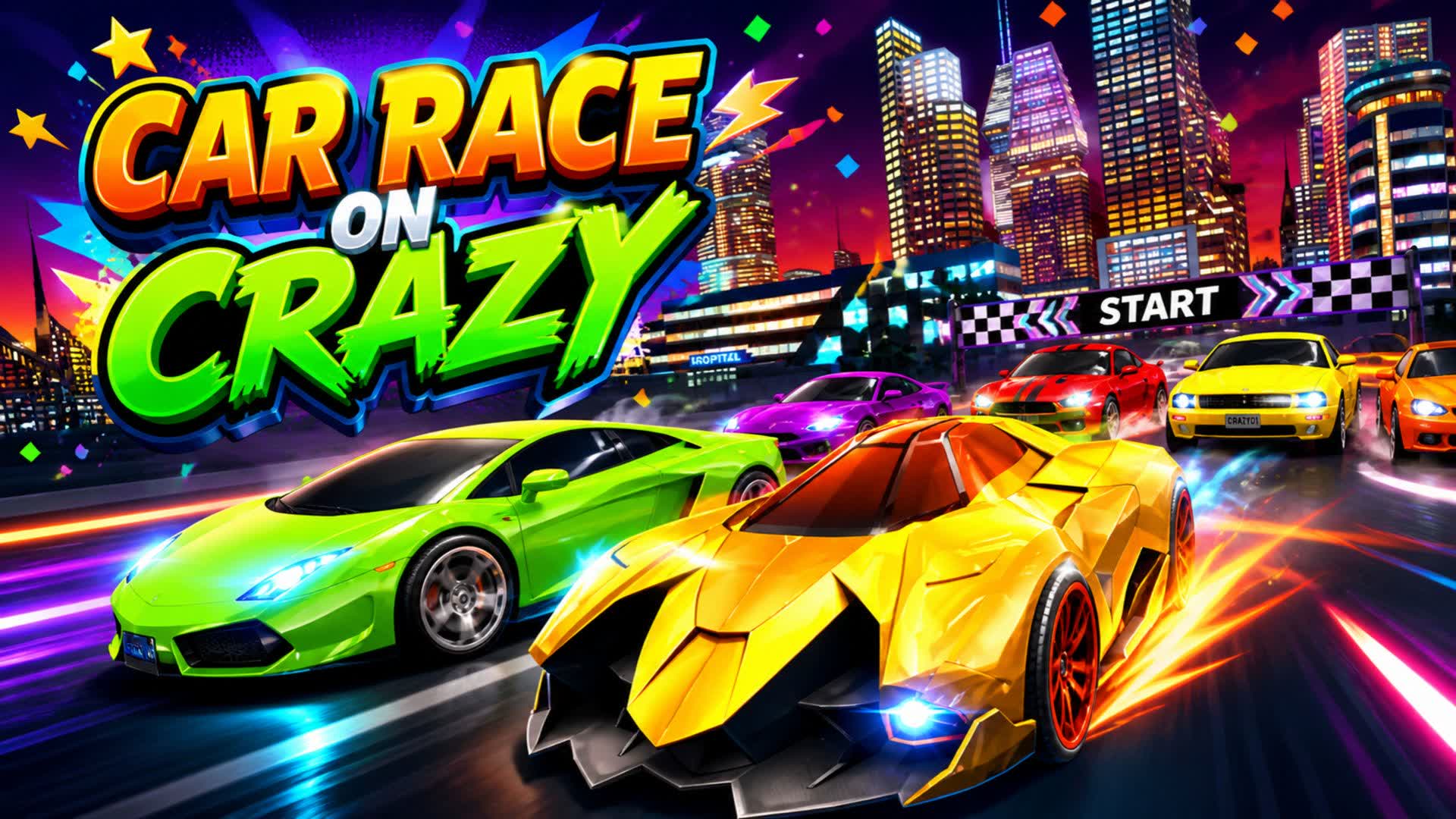 CAR RACE ON CRAZY