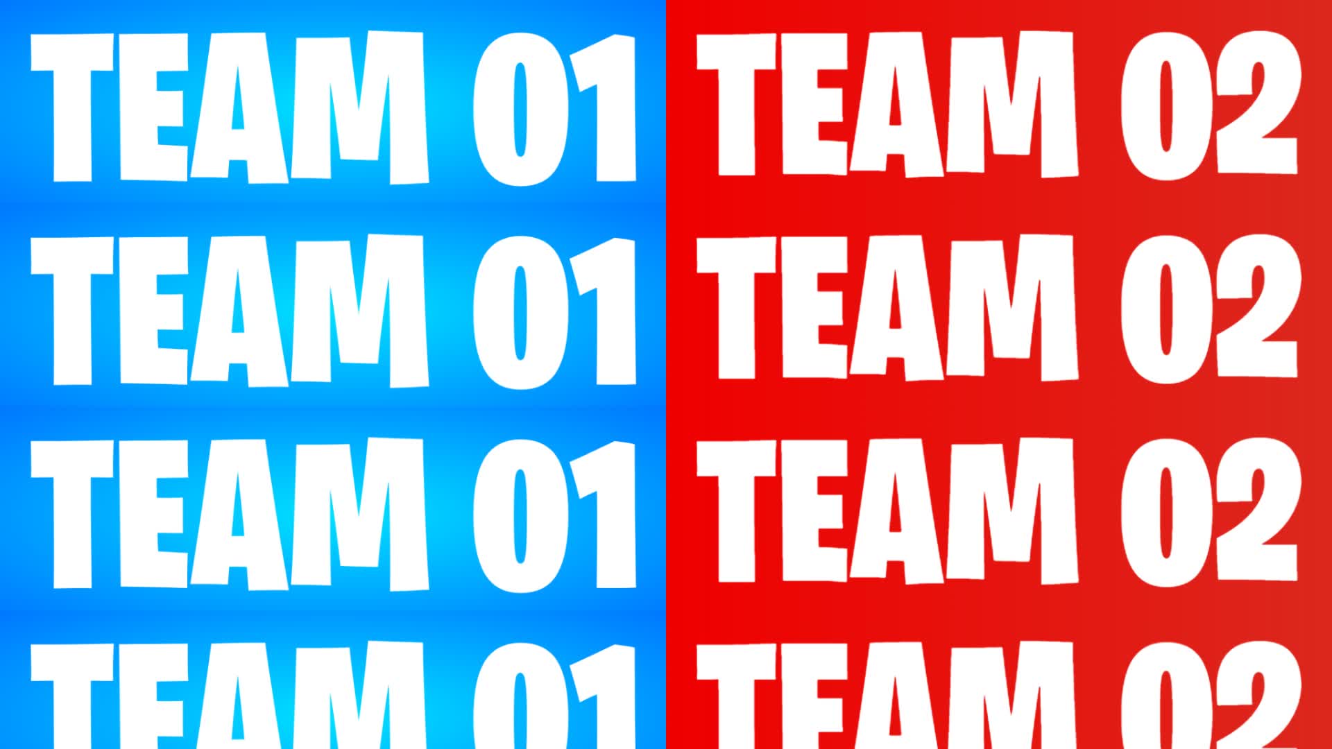 TEAM 01 VS TEAM 02 🎯
