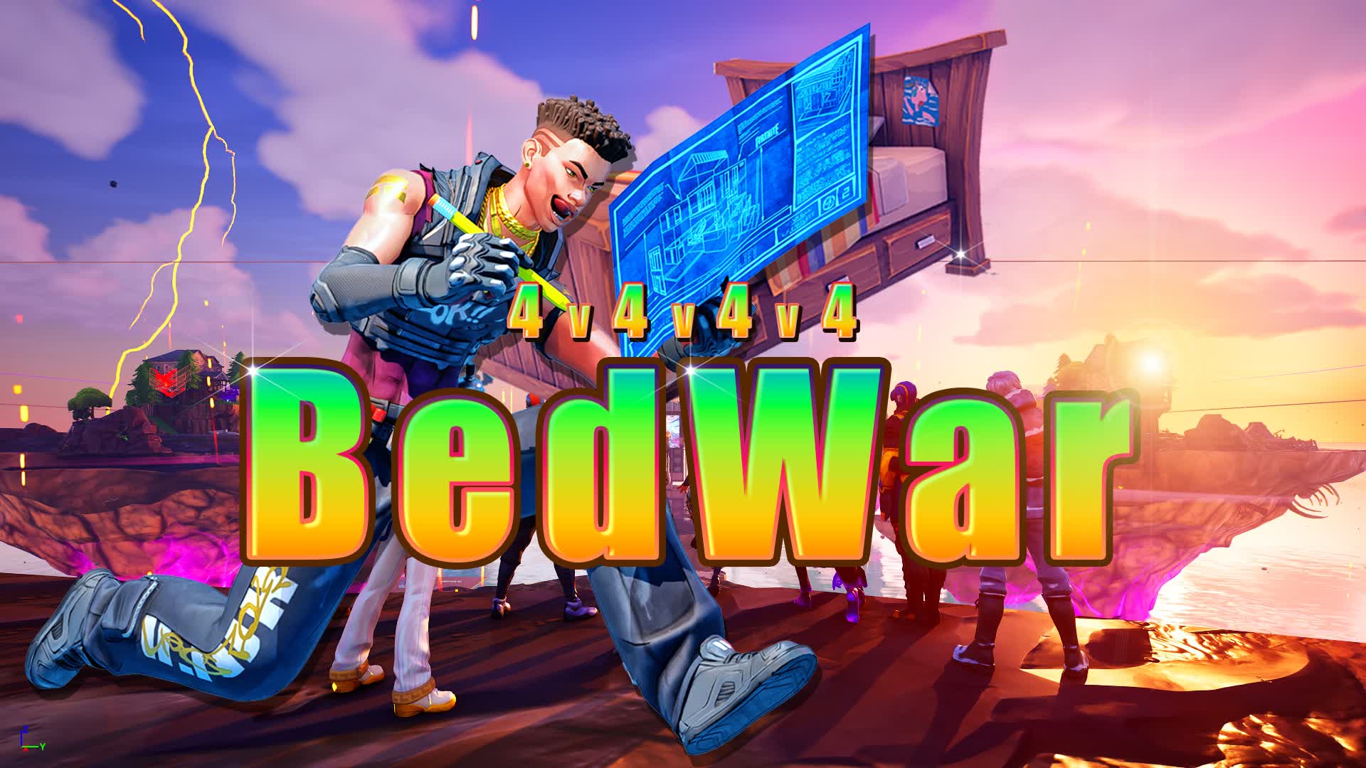 Sky Bed Wars 4v4v4v4