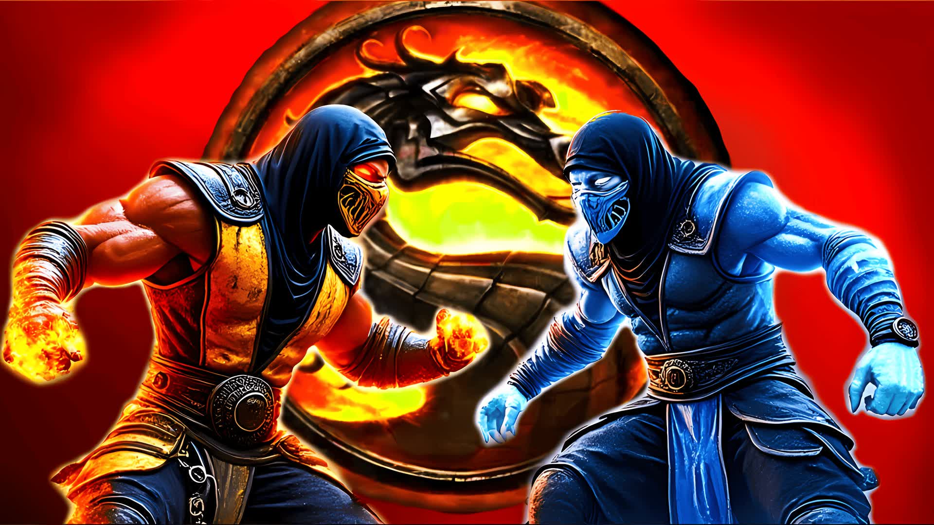 RED vs BLUE🔴🔵 MORTAL COMBAT