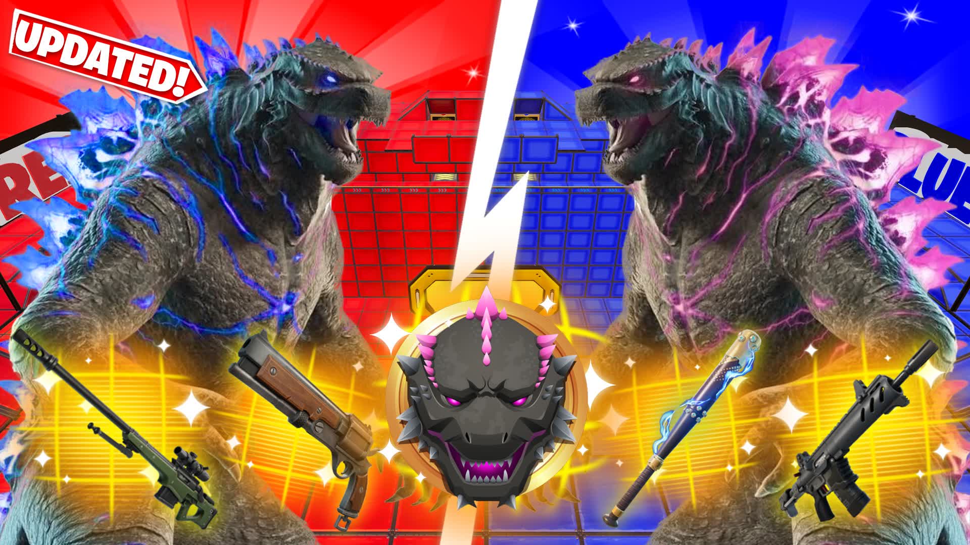 GODZILLA RED VS BLUE🔴🔵