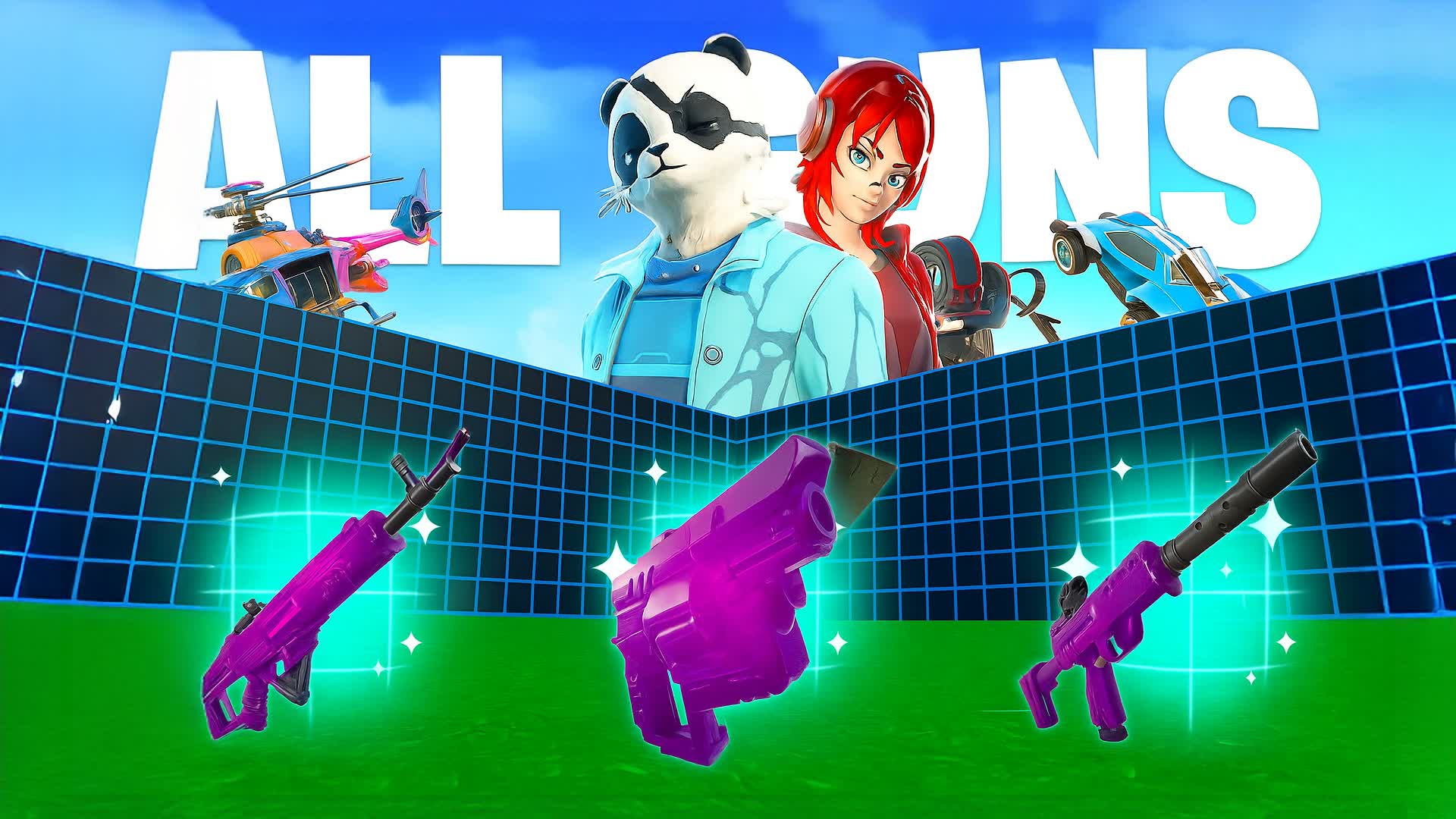 😮CRAZY 1V1 PVP ALL GUNS & VEHICLES😮