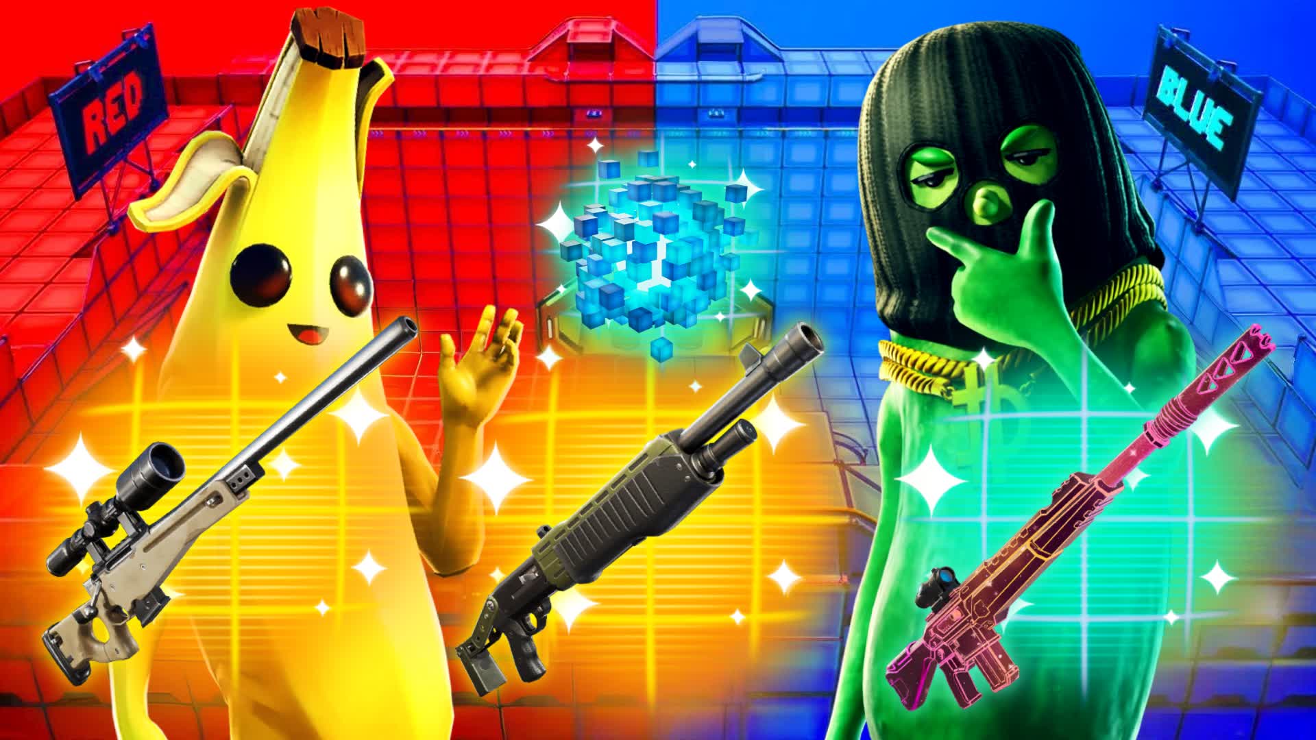 Crazy 🍌Peely vs Big Dill 🥒 Red Vs Blue
