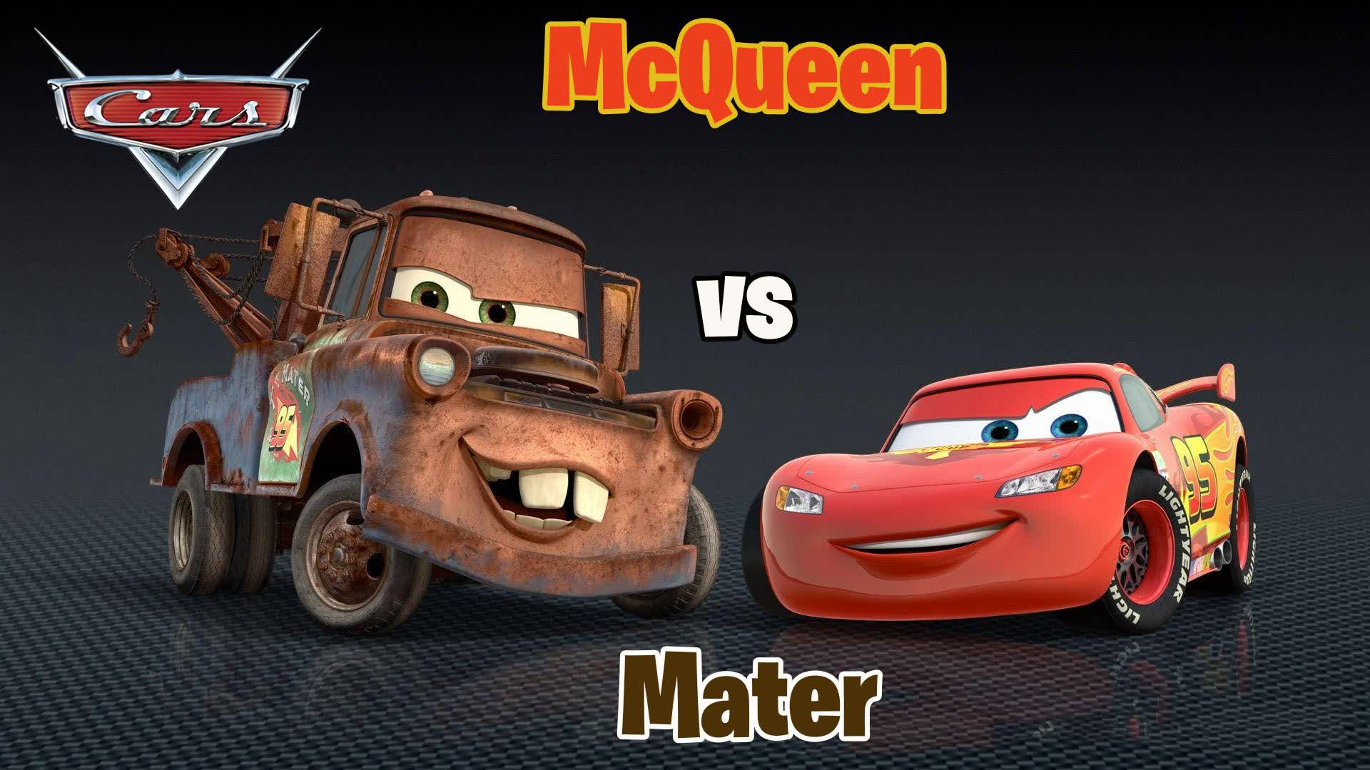 LIGHTNING MCQUEEN vs MATER  RAYO vs MATE