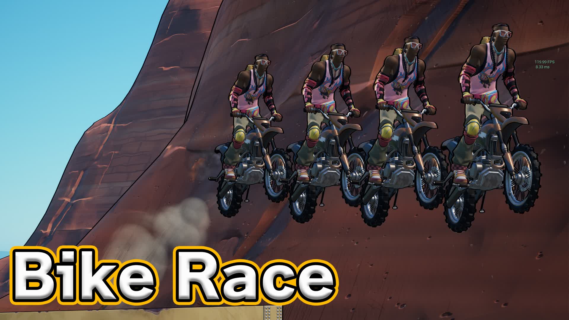 砂漠バイクレース