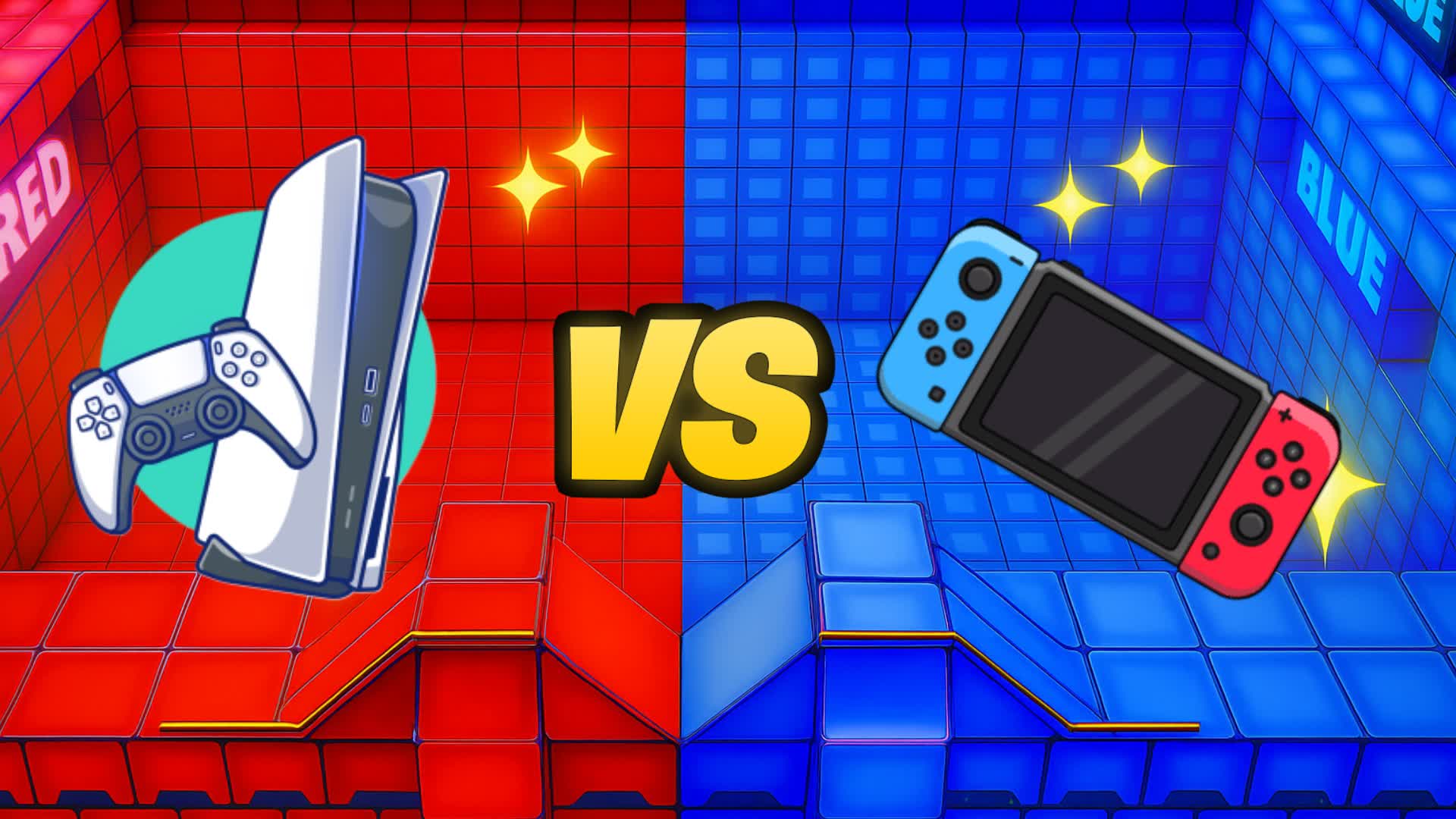 SWITCH VS PLAY RED VS BLUE 🔴🔵