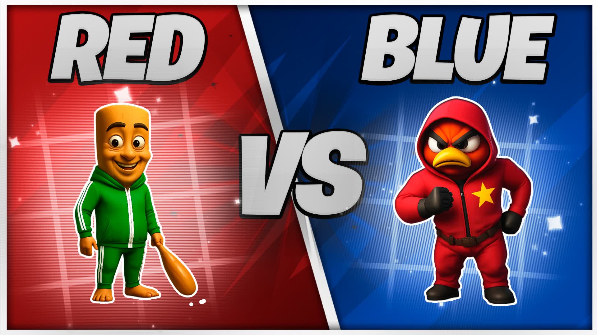 BRAINROT VS OCTO : 🔴RED VS BLUE🔵