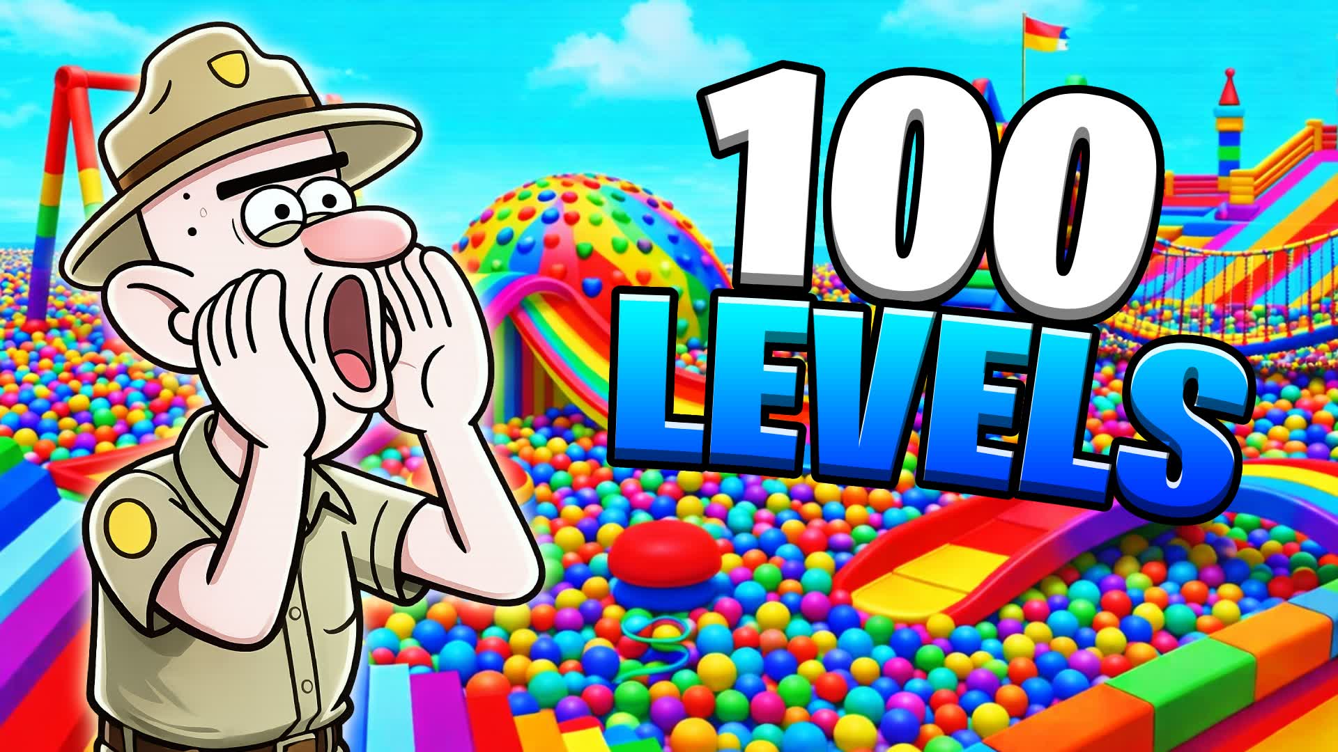 🌈100 LEVEL OBBY PARKOUR🌈FALL GUYS