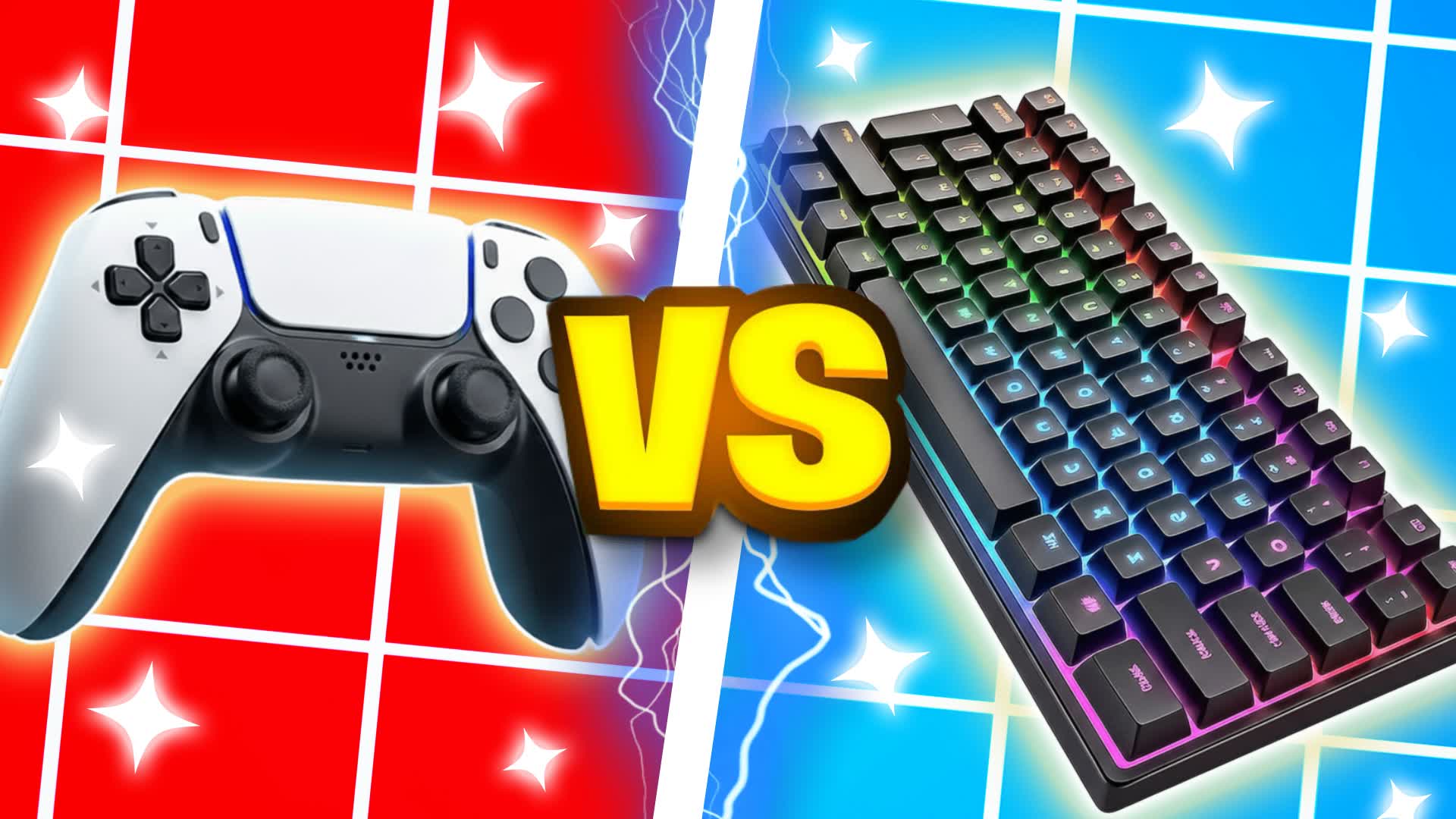 KEYBOARD VS CONTROLLER - RED VS BLUE🔴🔵