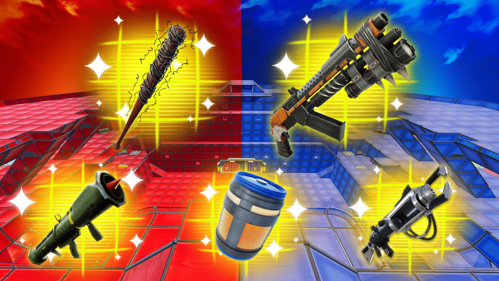 🔴 RED VS BLUE 🔵CUSTOM WEAPONS