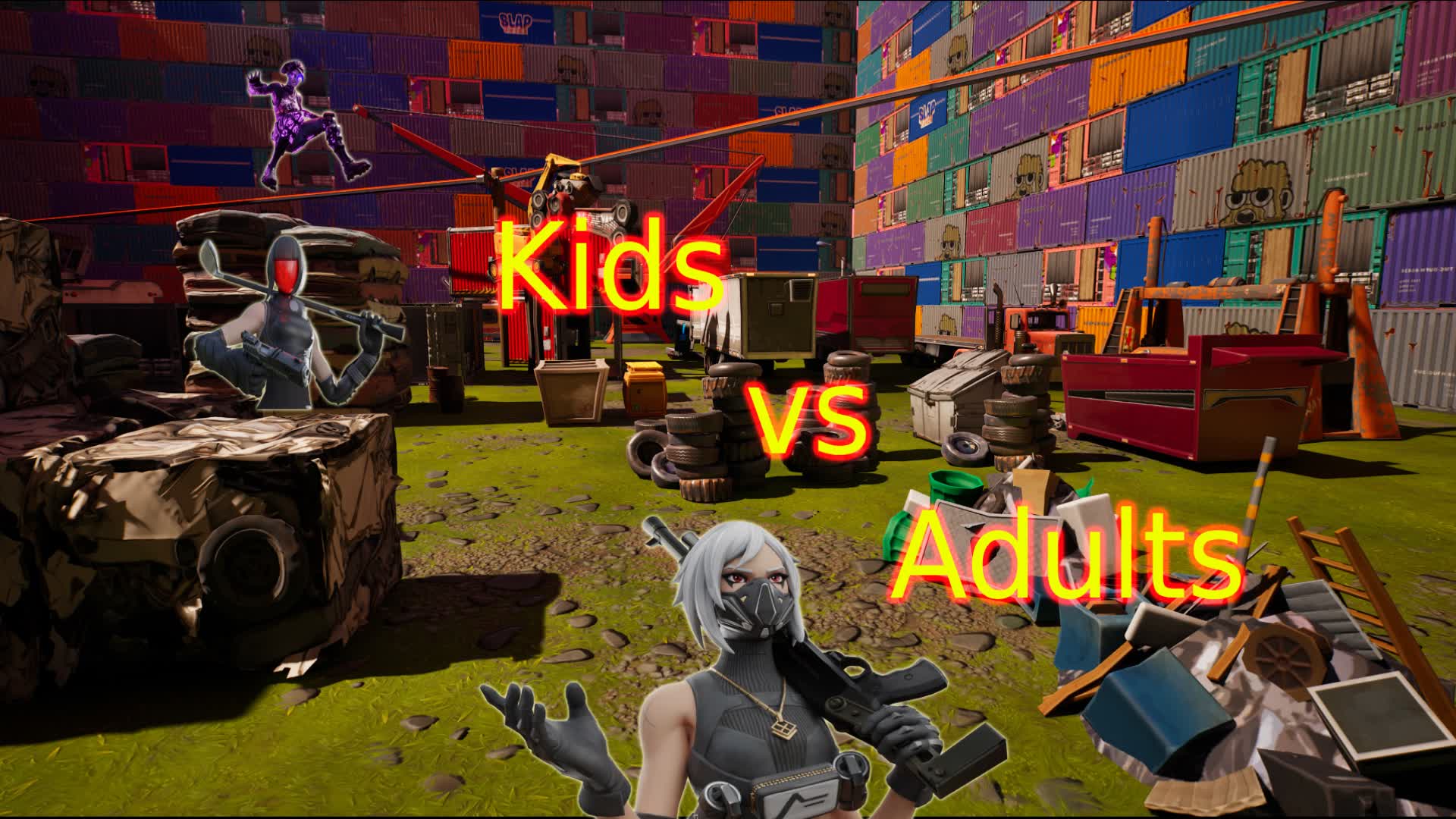🔫JUNK N GUNS - KIDS v. ADULTS🔫