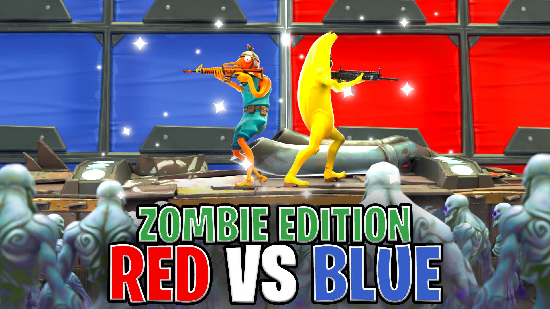 🧟ZOMBIE RED VS BLUE🔴🔵
