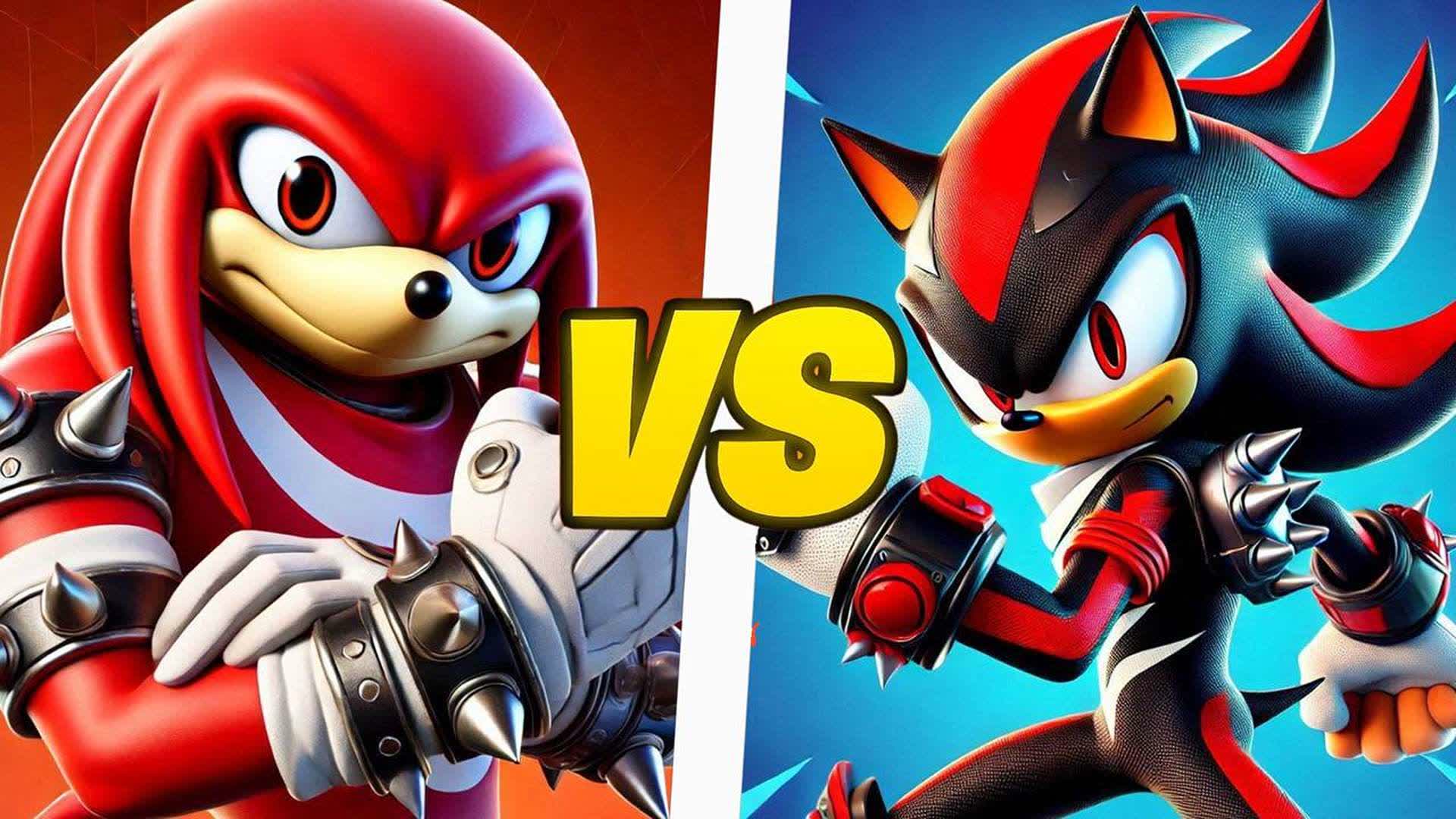 🔴KNUCKLS VS SHADOW🔵 INSANE RVB