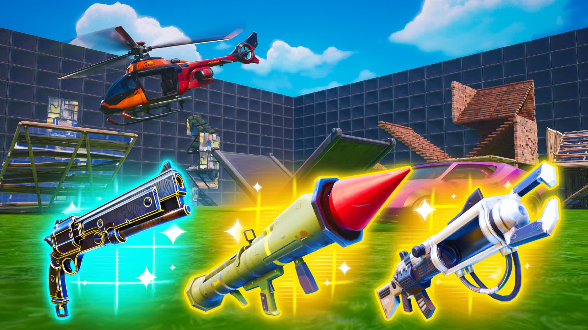 ALL WEAPONS & VEHICLES 1V1
