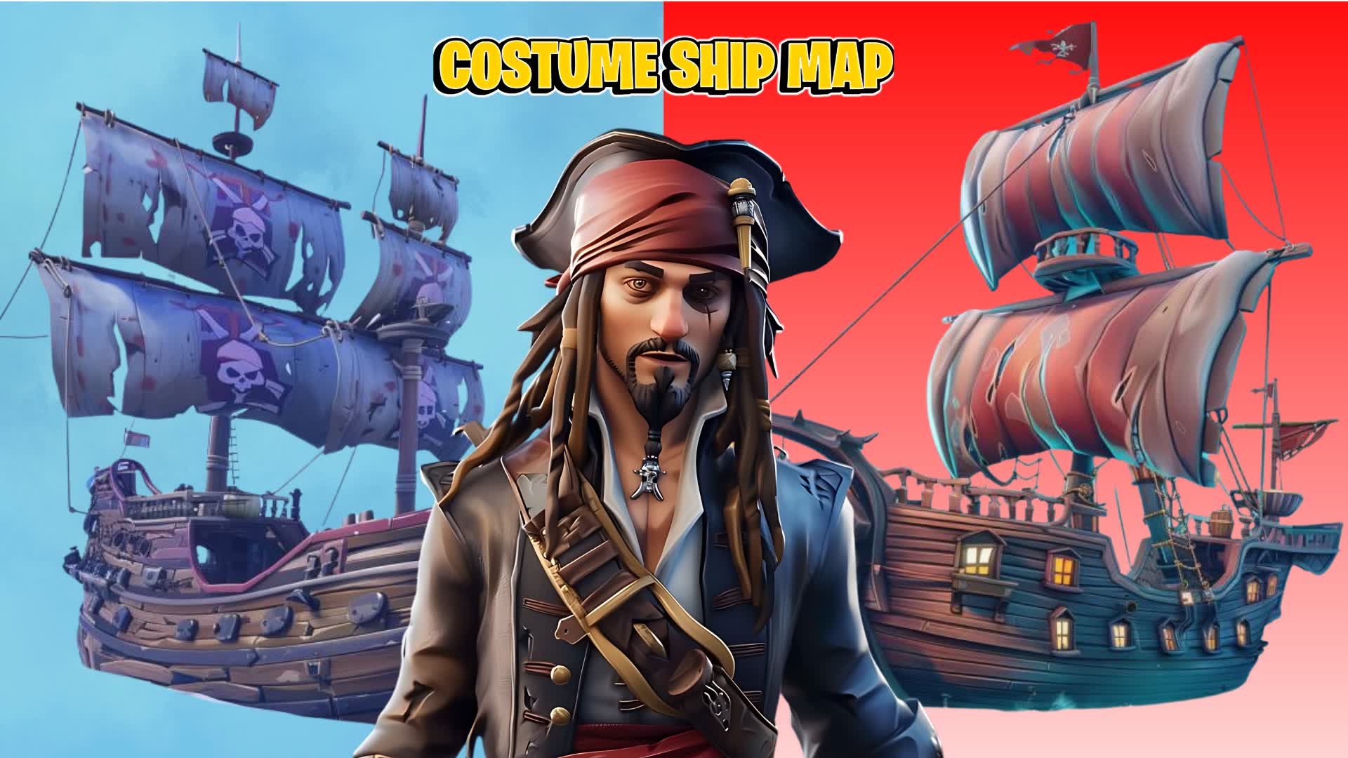 🔴PIRATE SHIP RED VS BLUE🔵