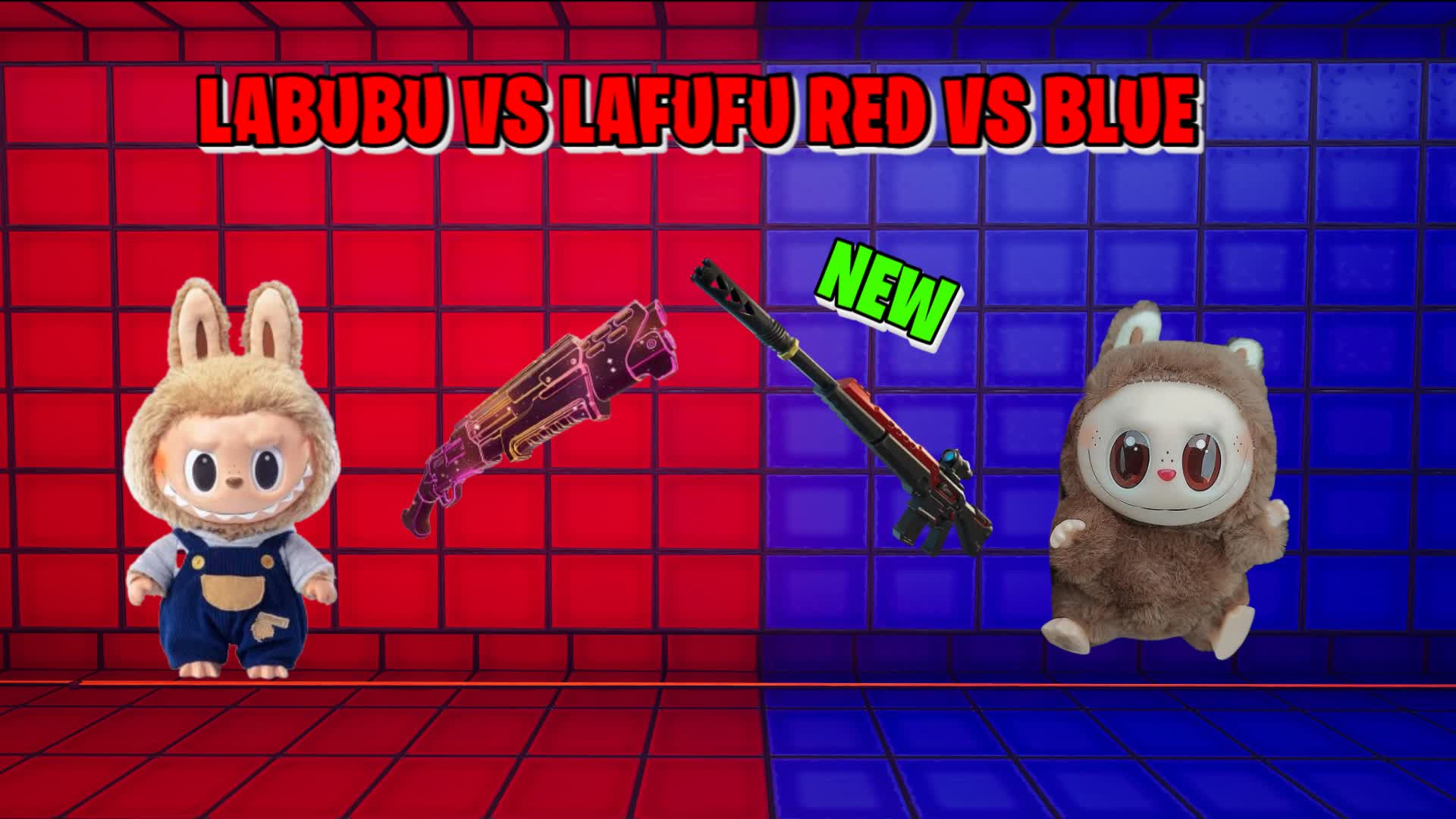 LABUBU VS LAFUFU Red VS Blue 🟥🟦