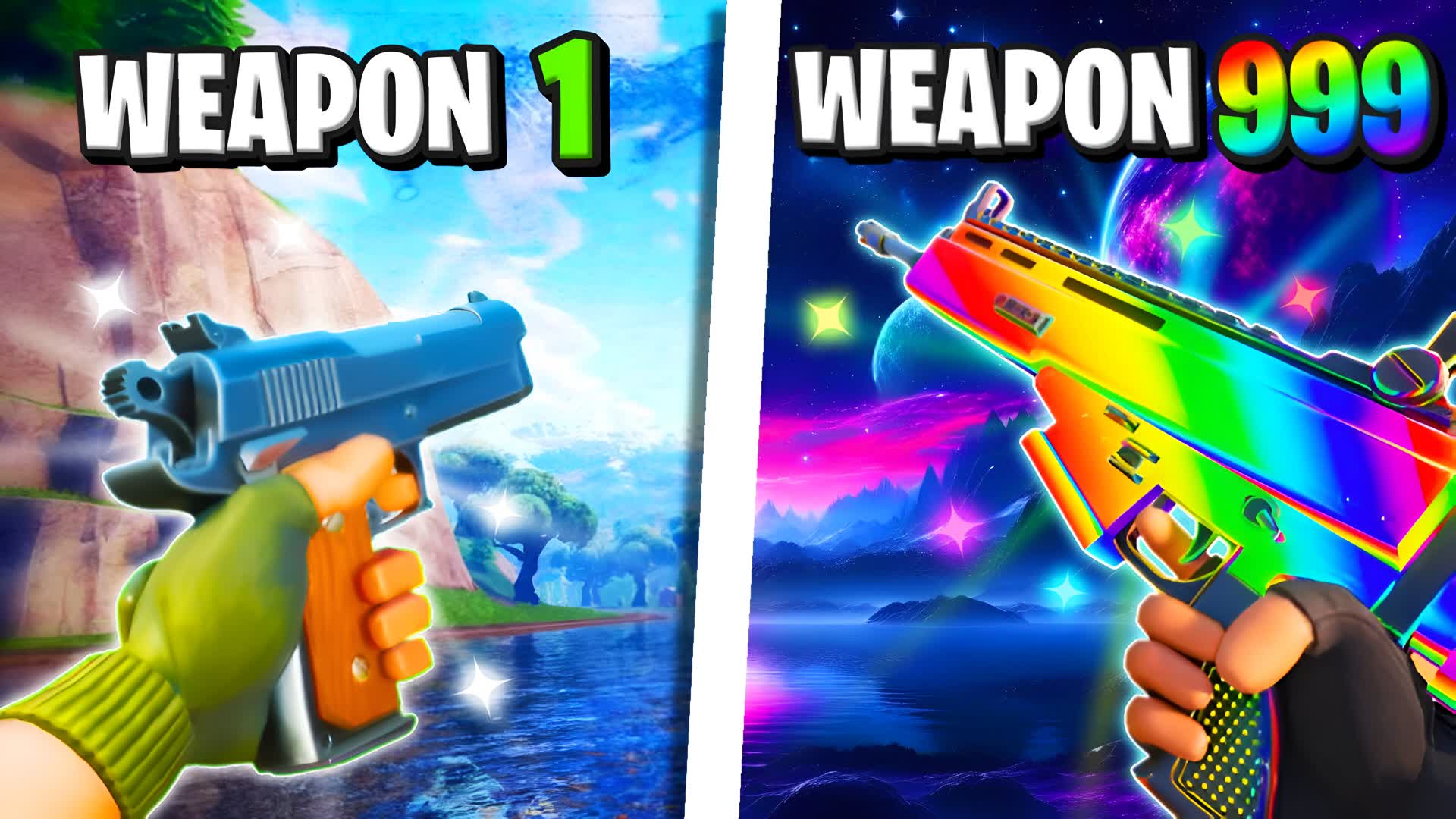 ✨FIRST PERSON GUN GAME ONE HIT SHOT🔫