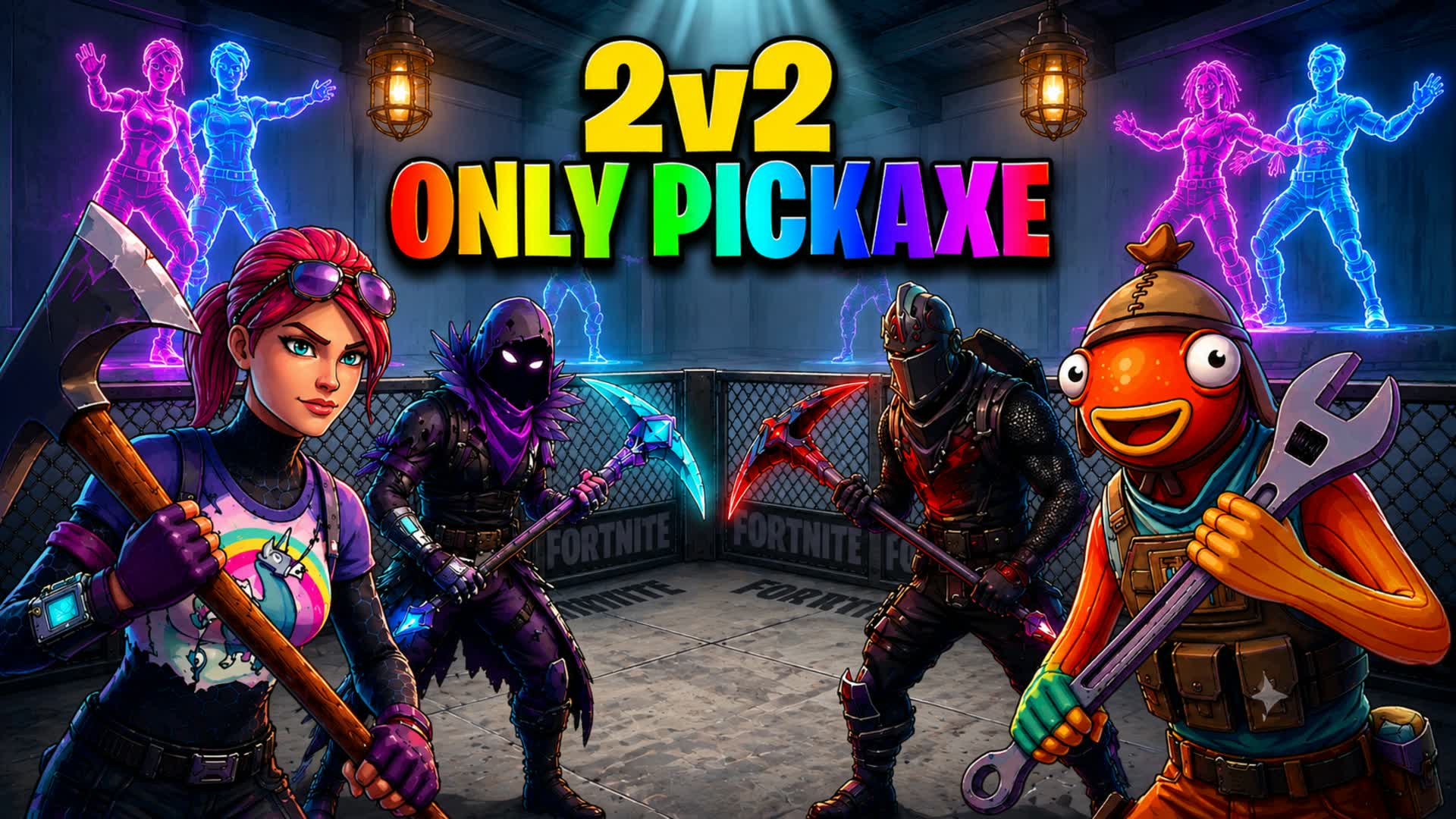 🔥 2v2 • ONLY PICKAXE ⚡ ARENA