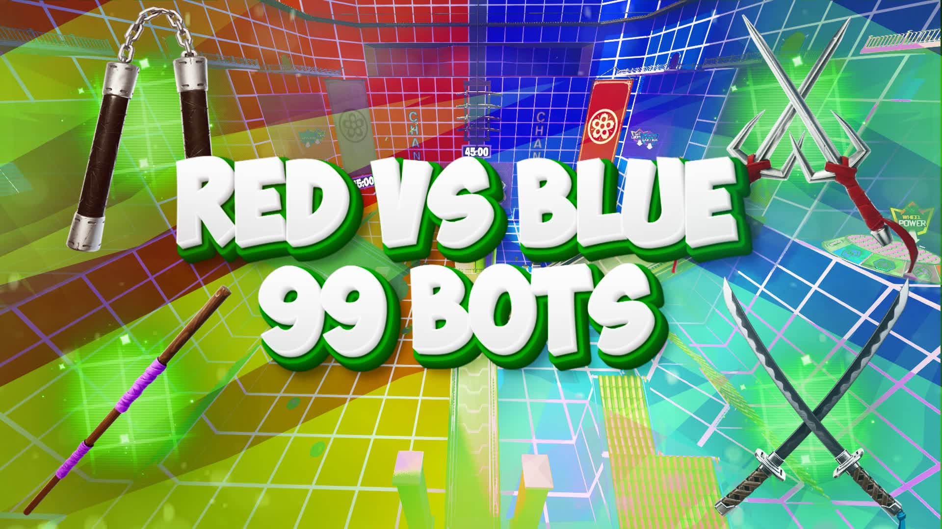 TMNT RED VS BLUE 99 BOTS BOT ROYALE