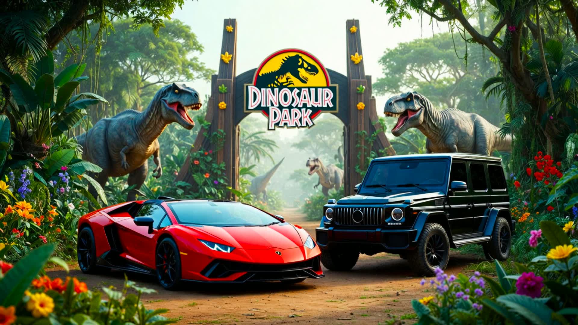 🦖 DINOSAUR PARK DRIVE 🚗
