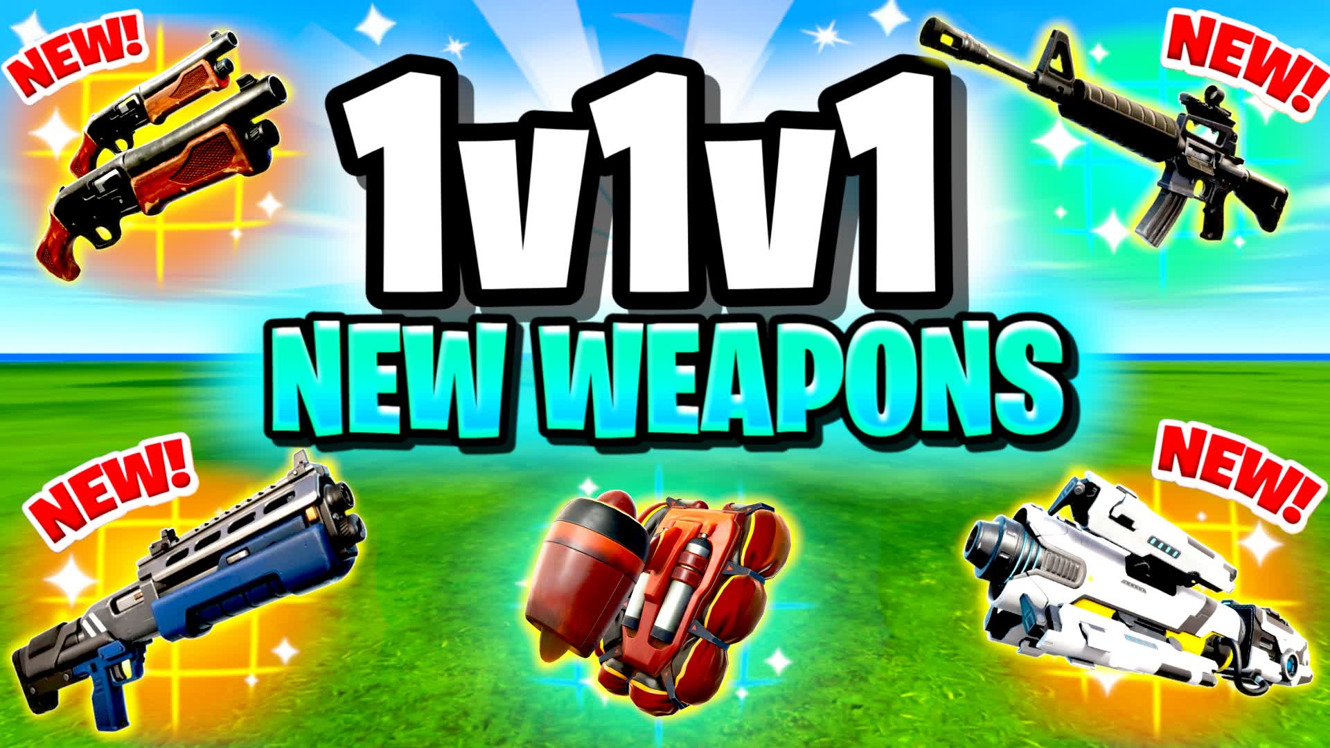 NEW WEAPONS 1V1V1 1V1 FREE FOR ALL