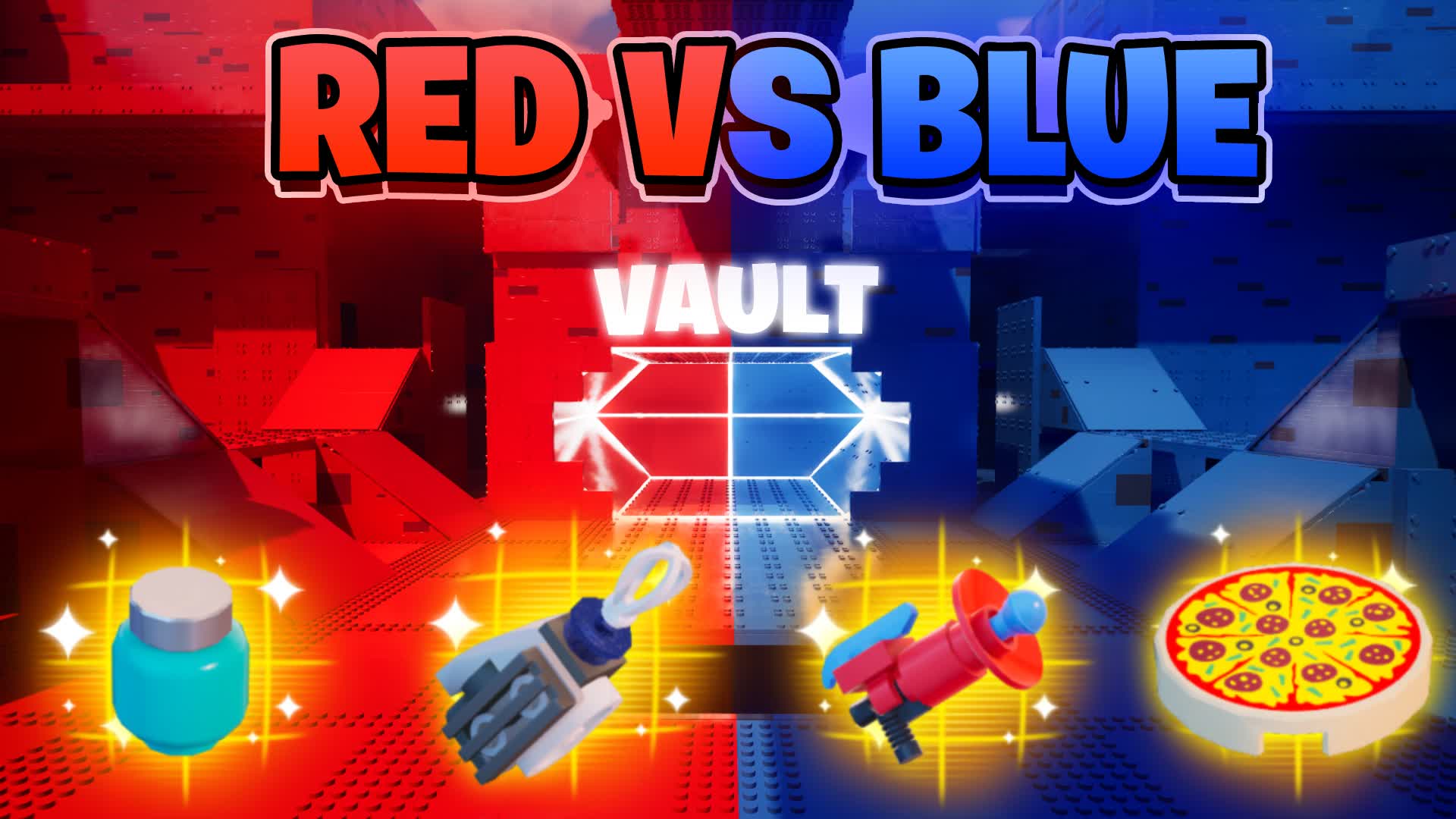 GRAND BRICK RED VS BLUE ZERO BUILD🔴🔵