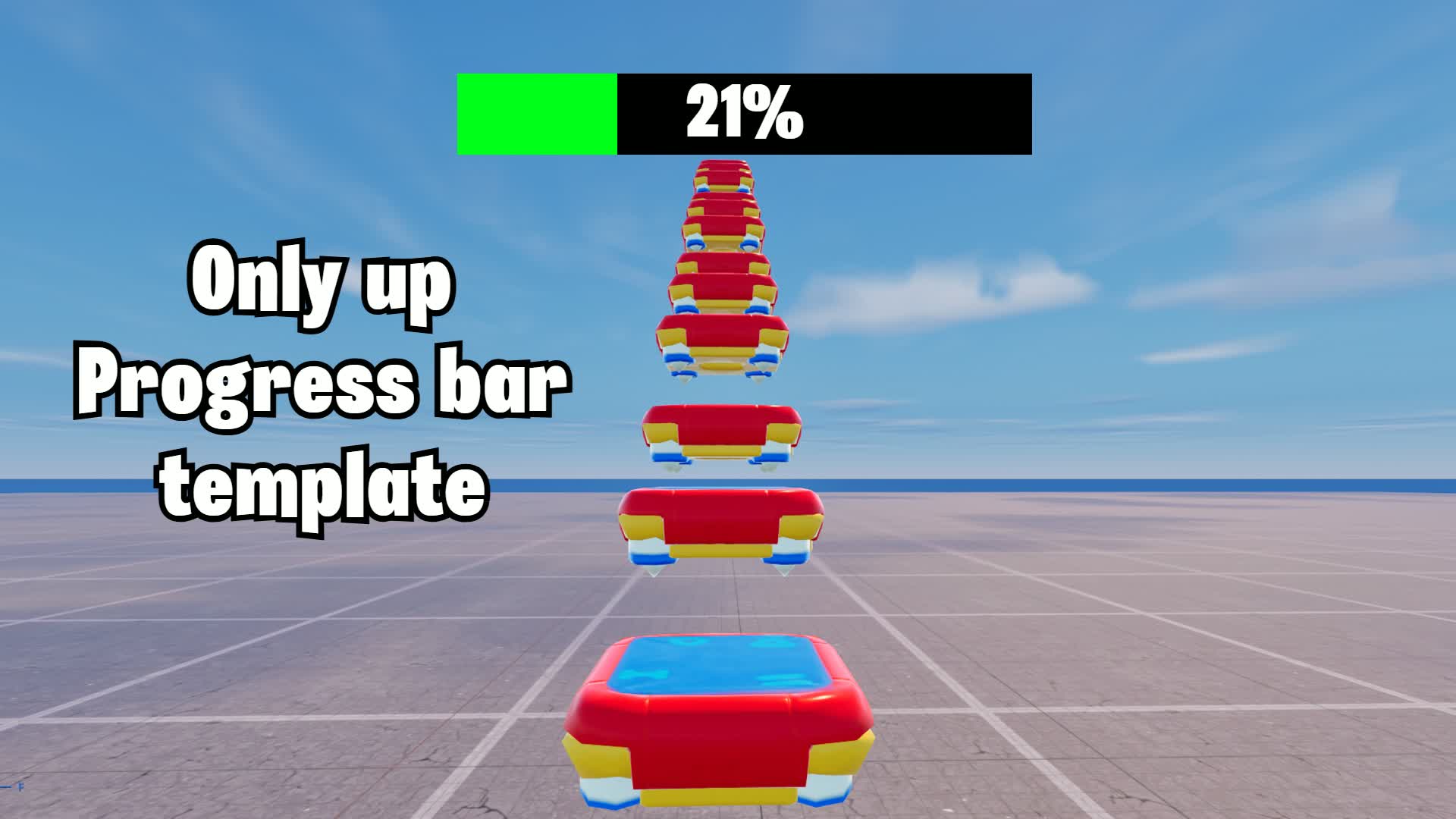 Only Up Height progress bar (Template)