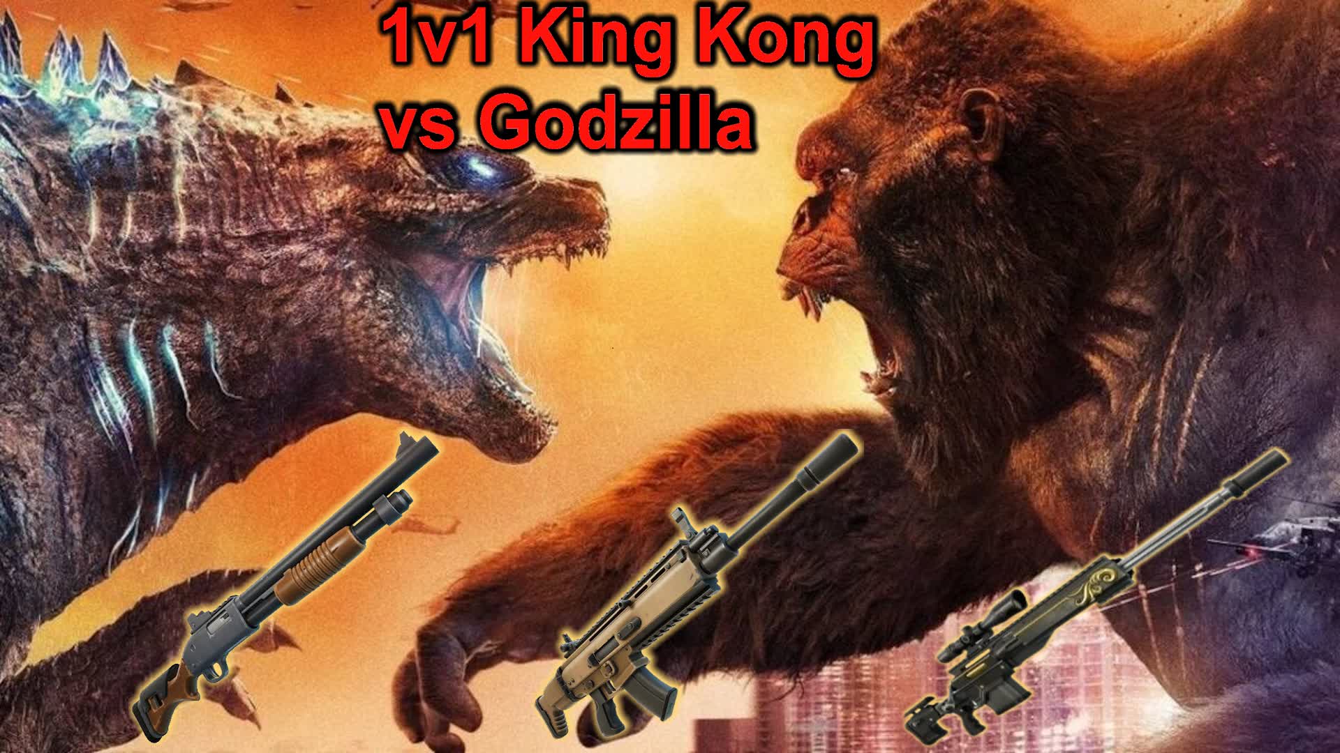 1v1 Godzilla vs Kong