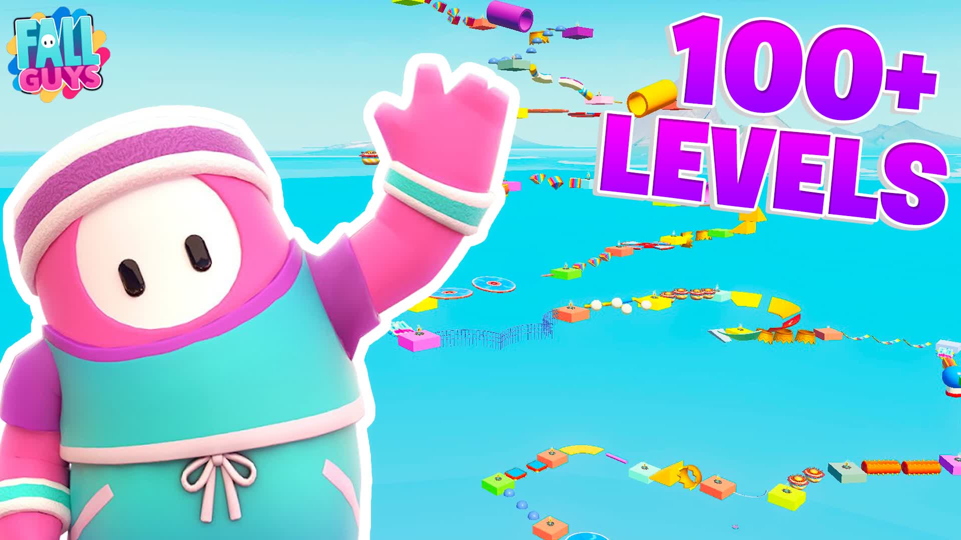 FALL GUYS OBBY 100+ LEVEL ⭐