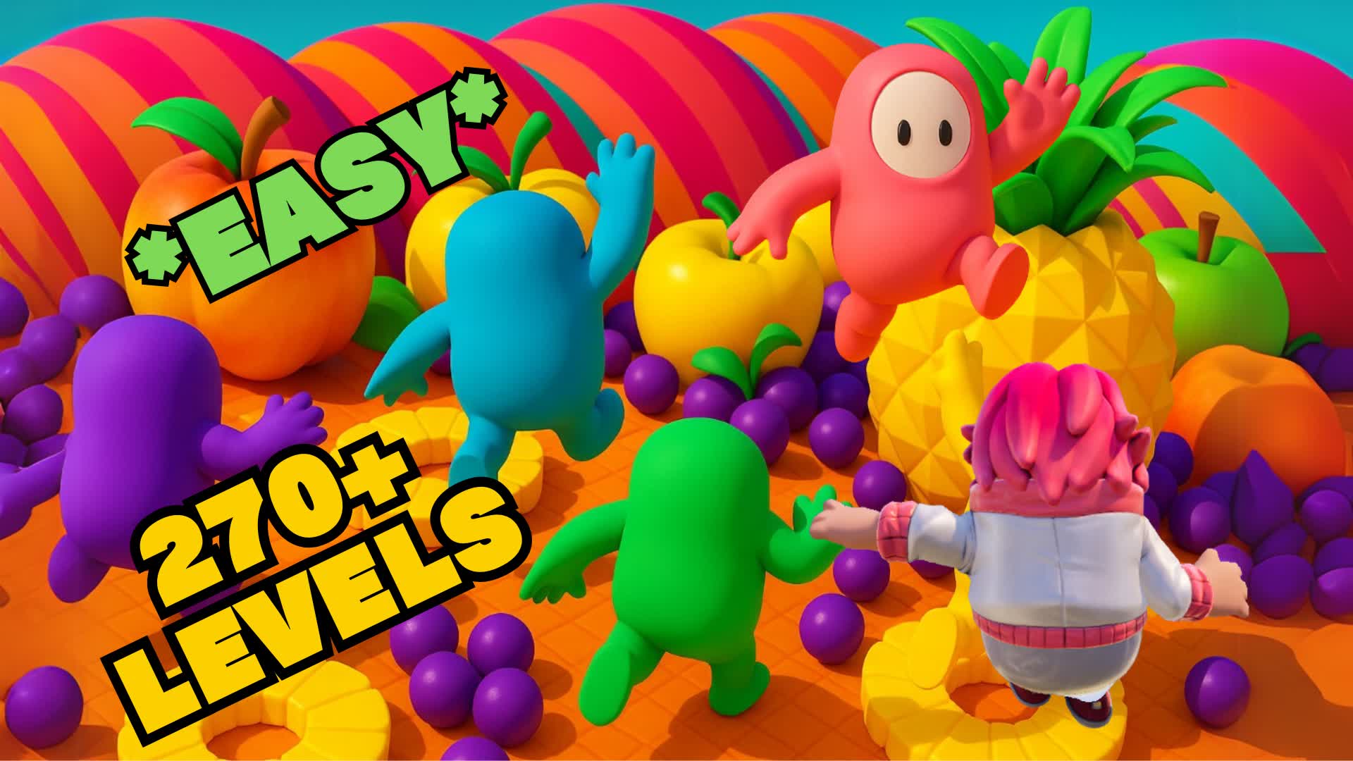 🍎Easy Fruits Parkour🍎