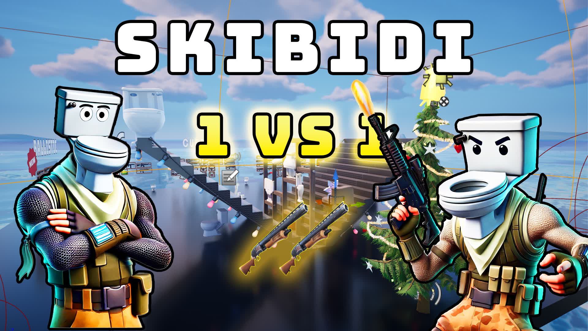 SKIBIDI 1 VS 1 *CHRISTMAS*