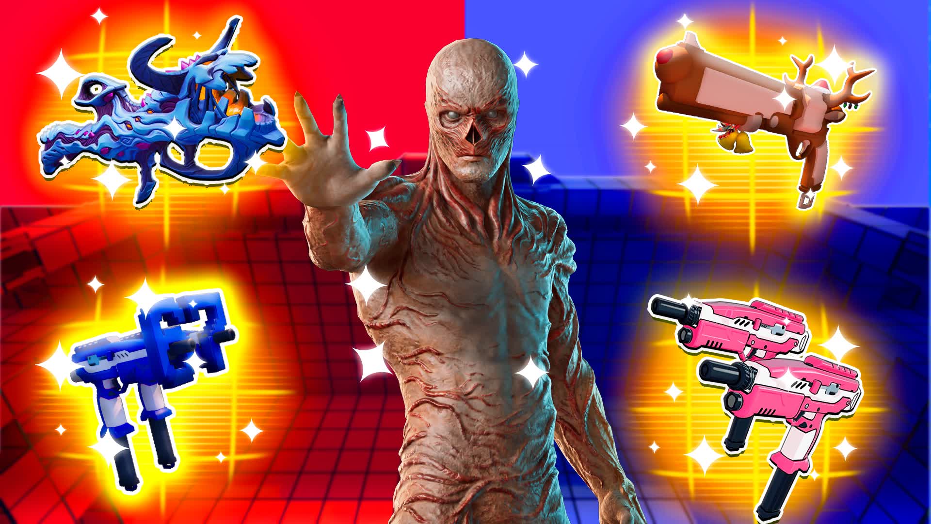 🔵BLUE VS RED HEROES BATTLE🔴