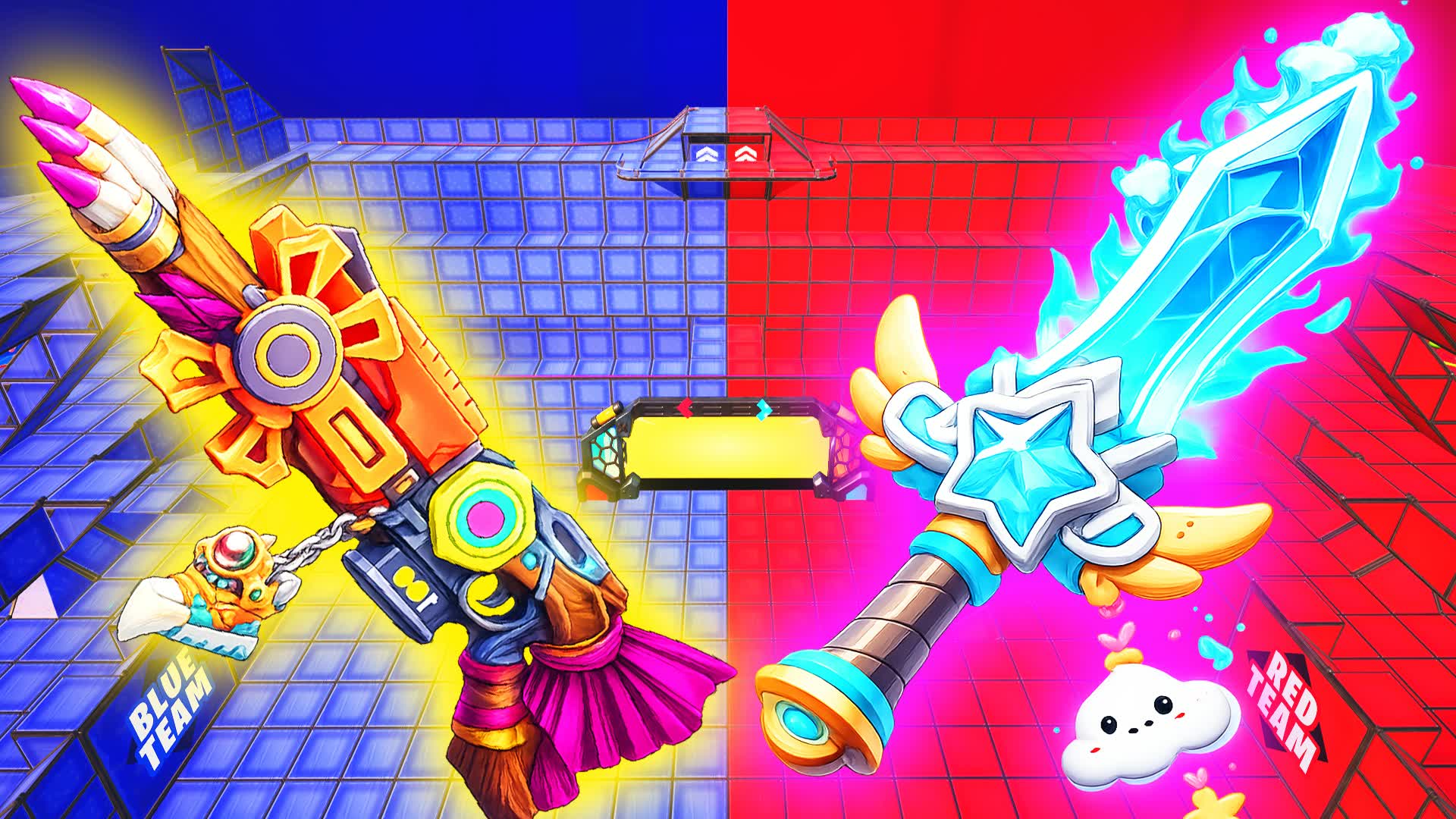 🔴 RED VS BLUE 🔵 PRO VS NOOB