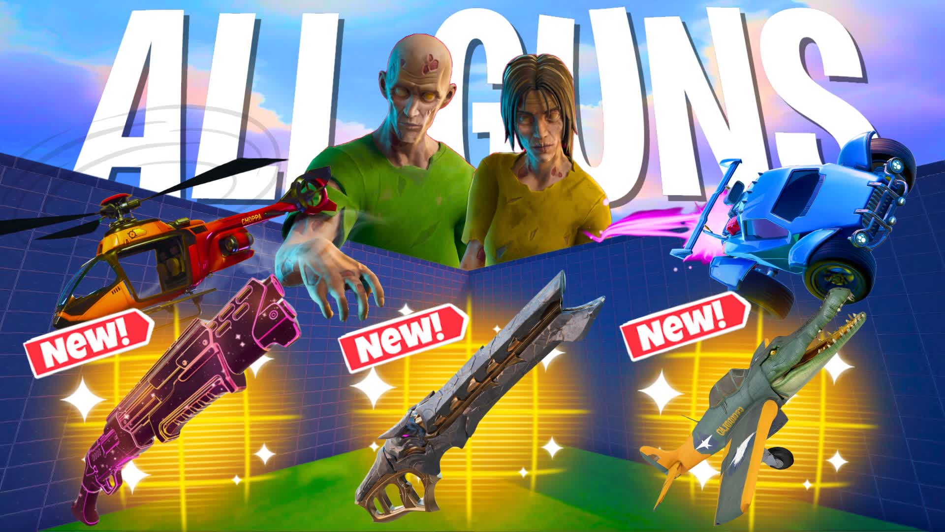 TWDU WALKERS ALL GUNS & VEHICLES 1V1