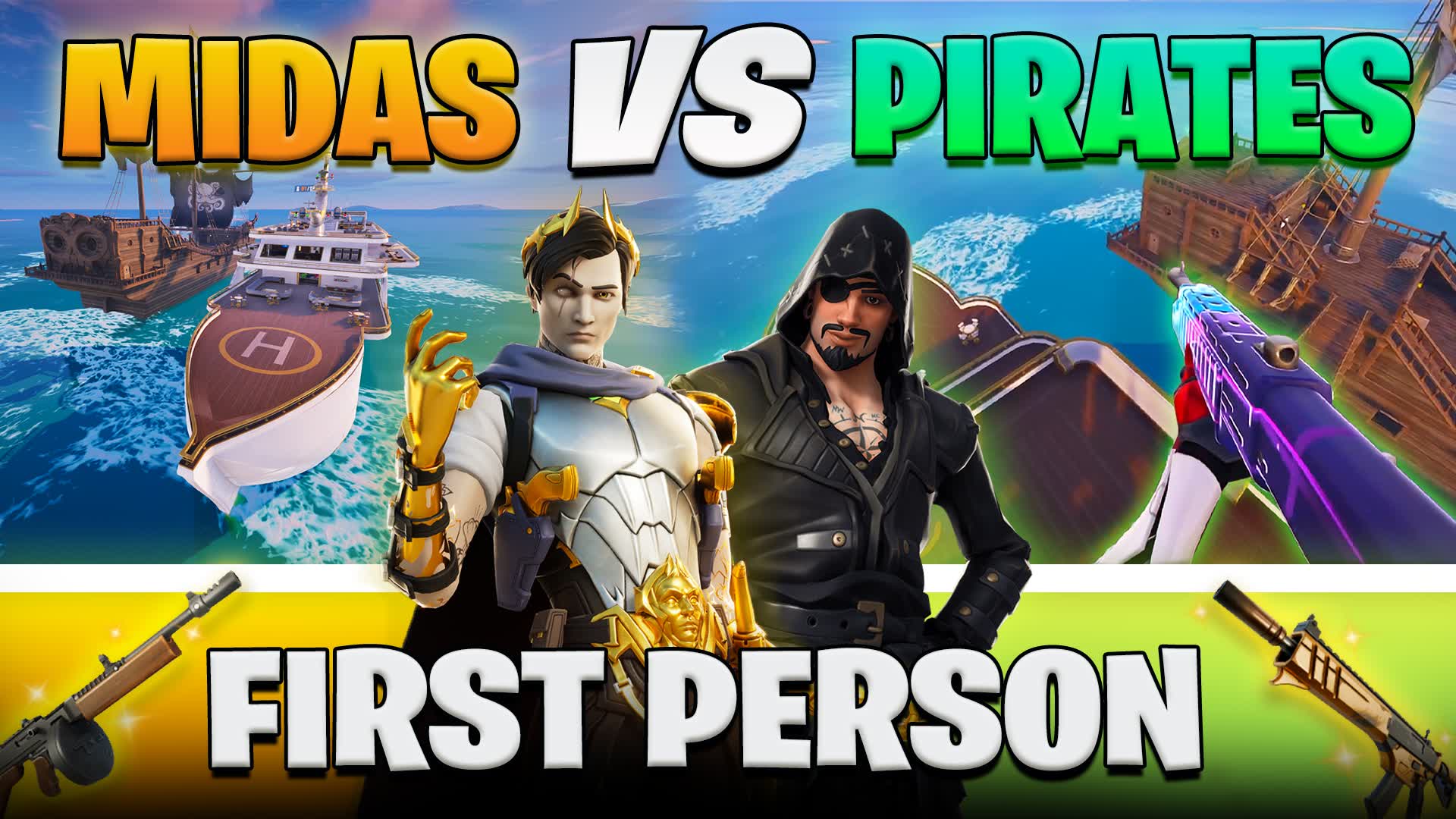 🔫 FIRST PERSON MIDAS VS PIRATES - FFA