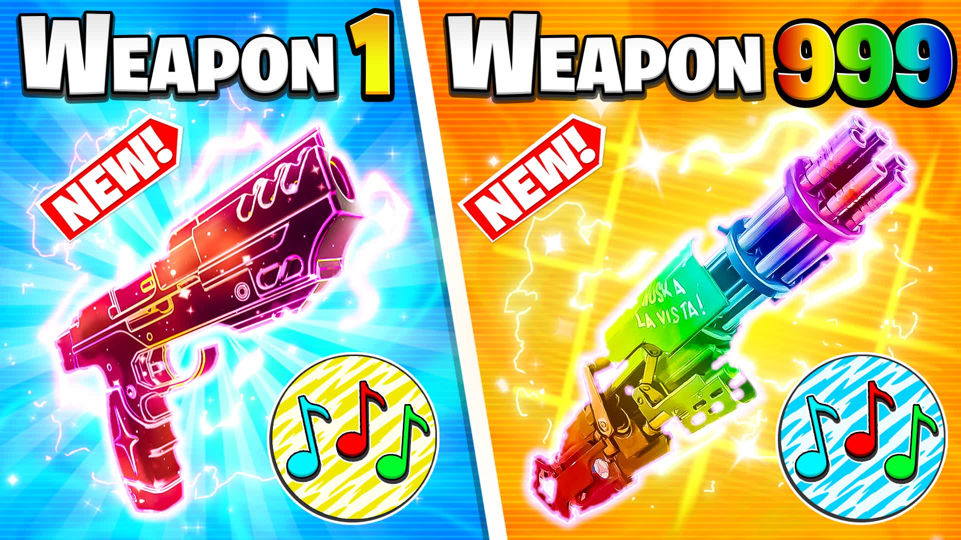 MEGA GUN GAME 🔫MUSIC PARTY SUMMER 🎵