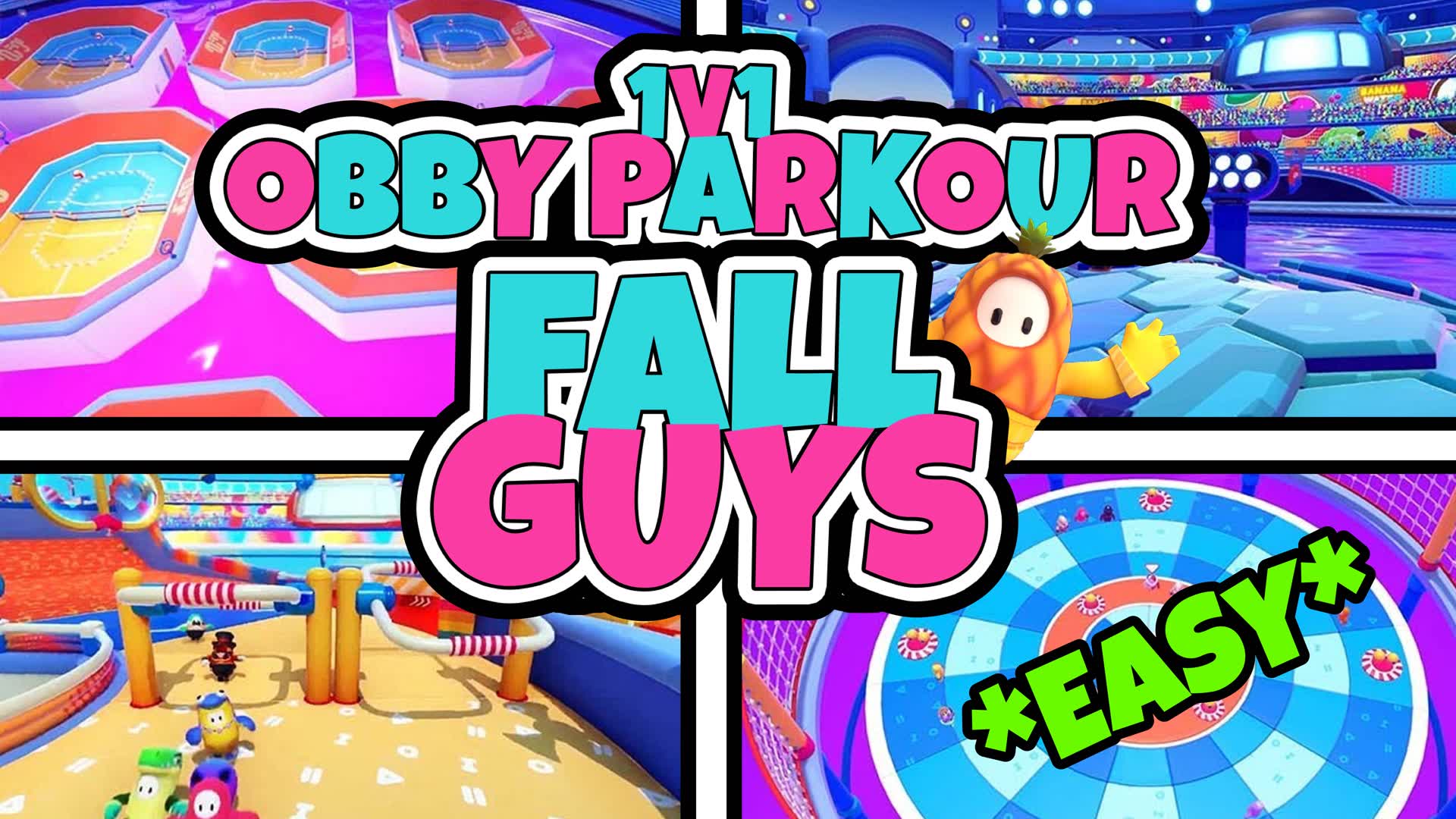 ⭐FALL GUYS OBBY PARKOUR 1V1⭐