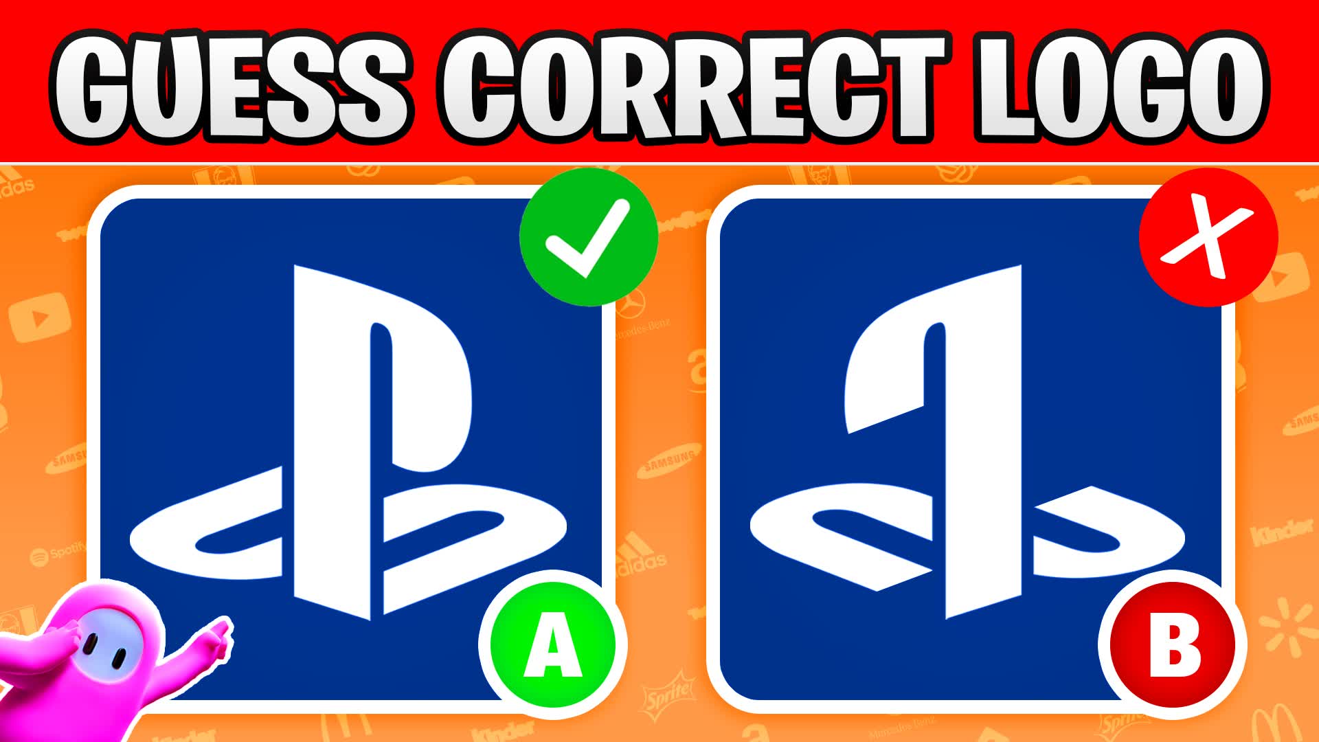 GUESS THE REAL LOGO 🔍PARKOUR MINIGAME🎮