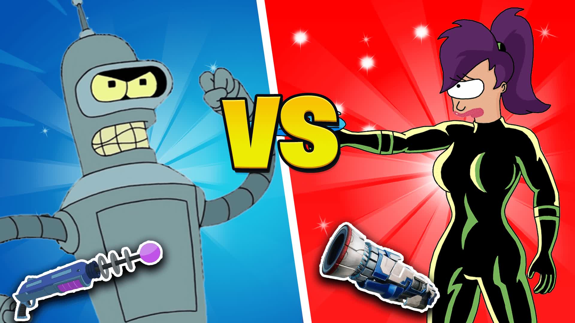 🤖 BENDER VS LEELA 👁️ (No BUILD)