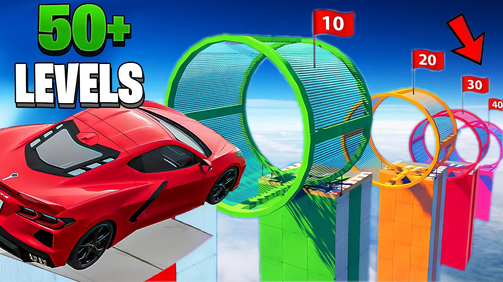 🌈OBBY CAR PARKOUR🌈