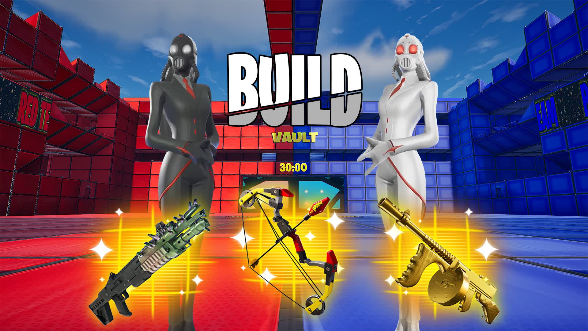 CLASSIC RED VS BLUE 🔴🔵 BUILD