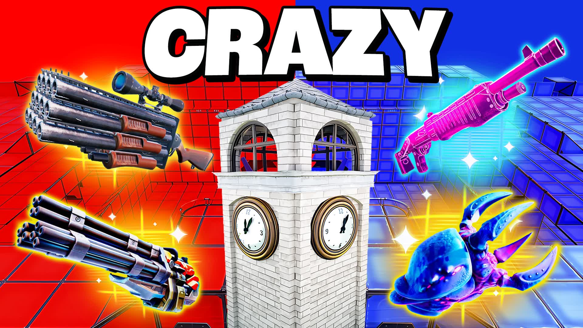 CRAZY TILTED TOWER RED VS BLUE 🔴🔵