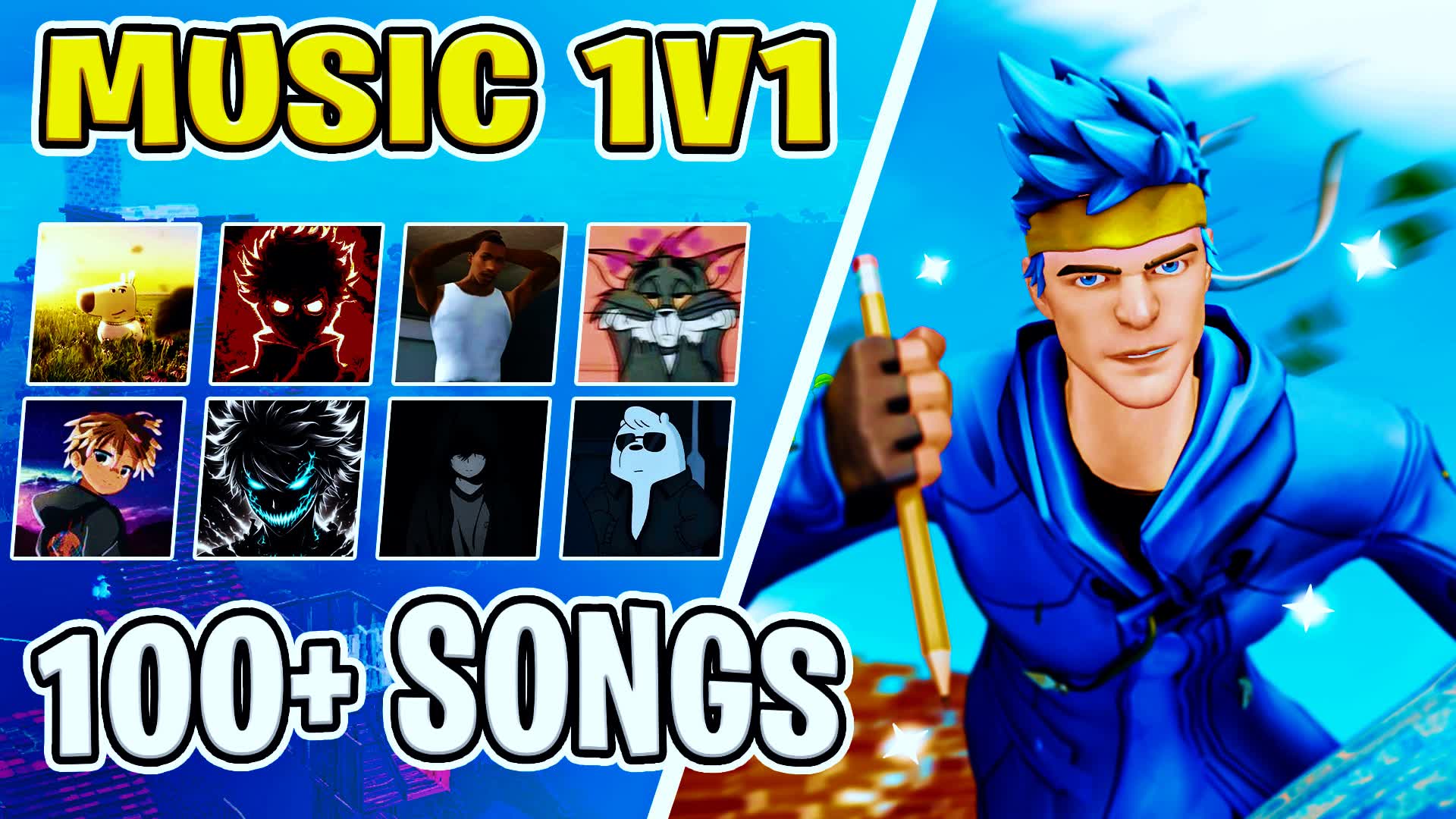 ✨ BEST MUSIC 1V1 🎵[100+ SONGS]