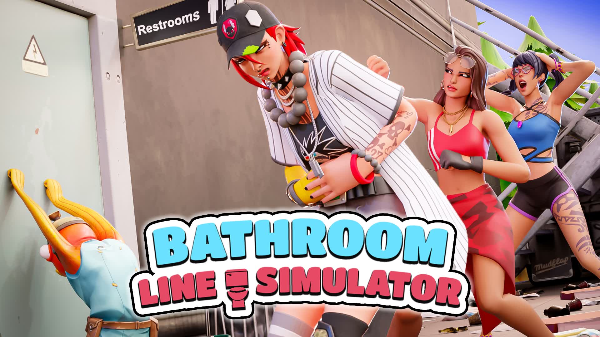 🚽 BATHROOM LINE SIMULATOR