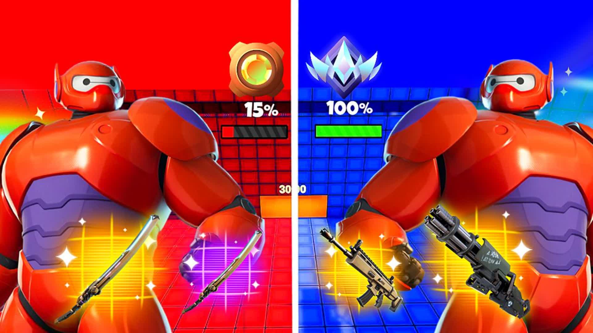 BAYMAX RED VS BLUE 🔴🔵