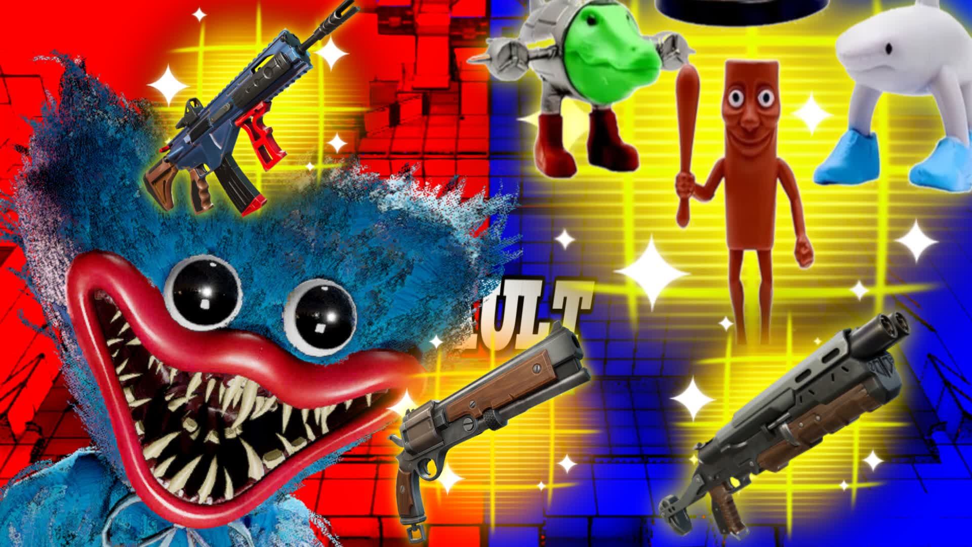 BRAINROT VS HUGGY WUGGY🔴🔵