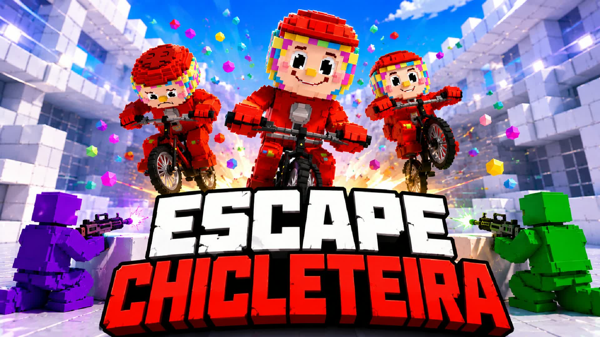 LOS chicle PRISON RUN! (OBBY PARKOUR)