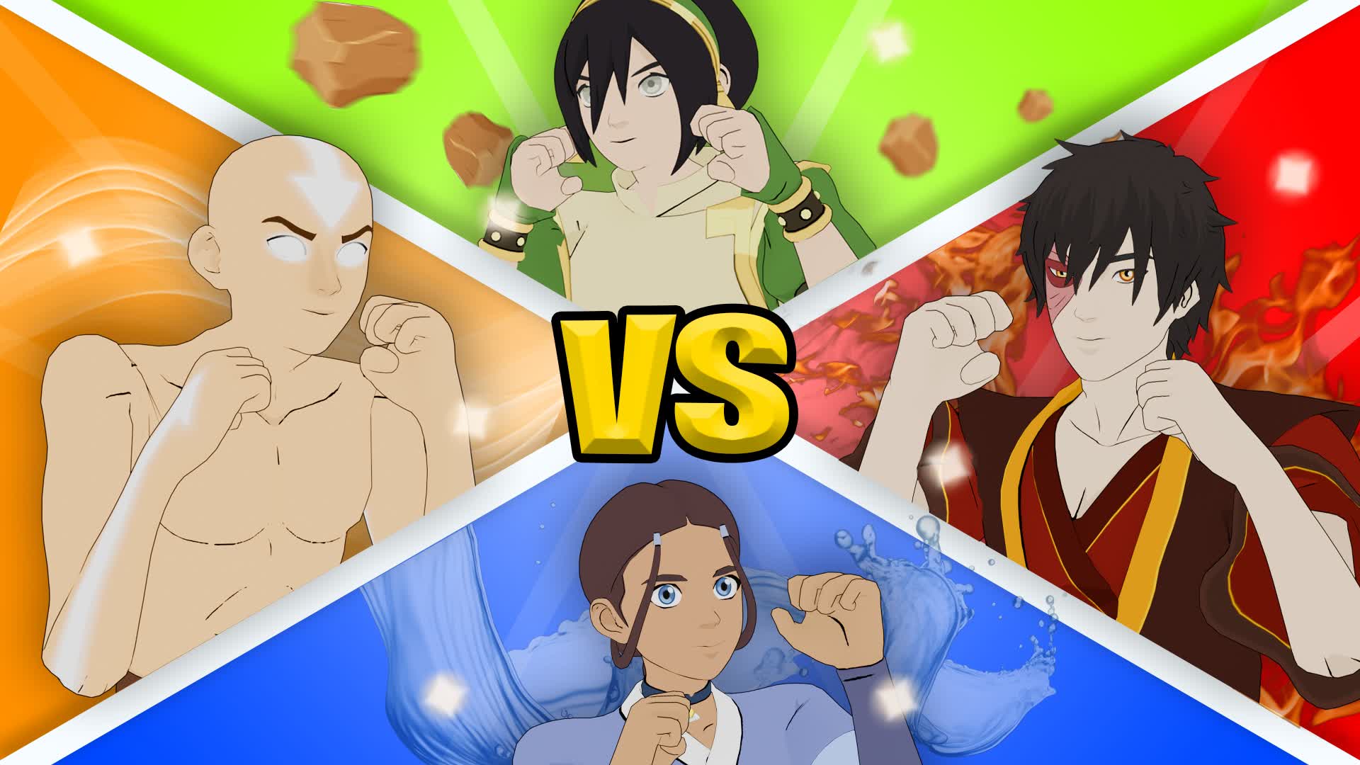 🌀🔥AIR VS FIRE VS WATER VS EARTH💧🪨